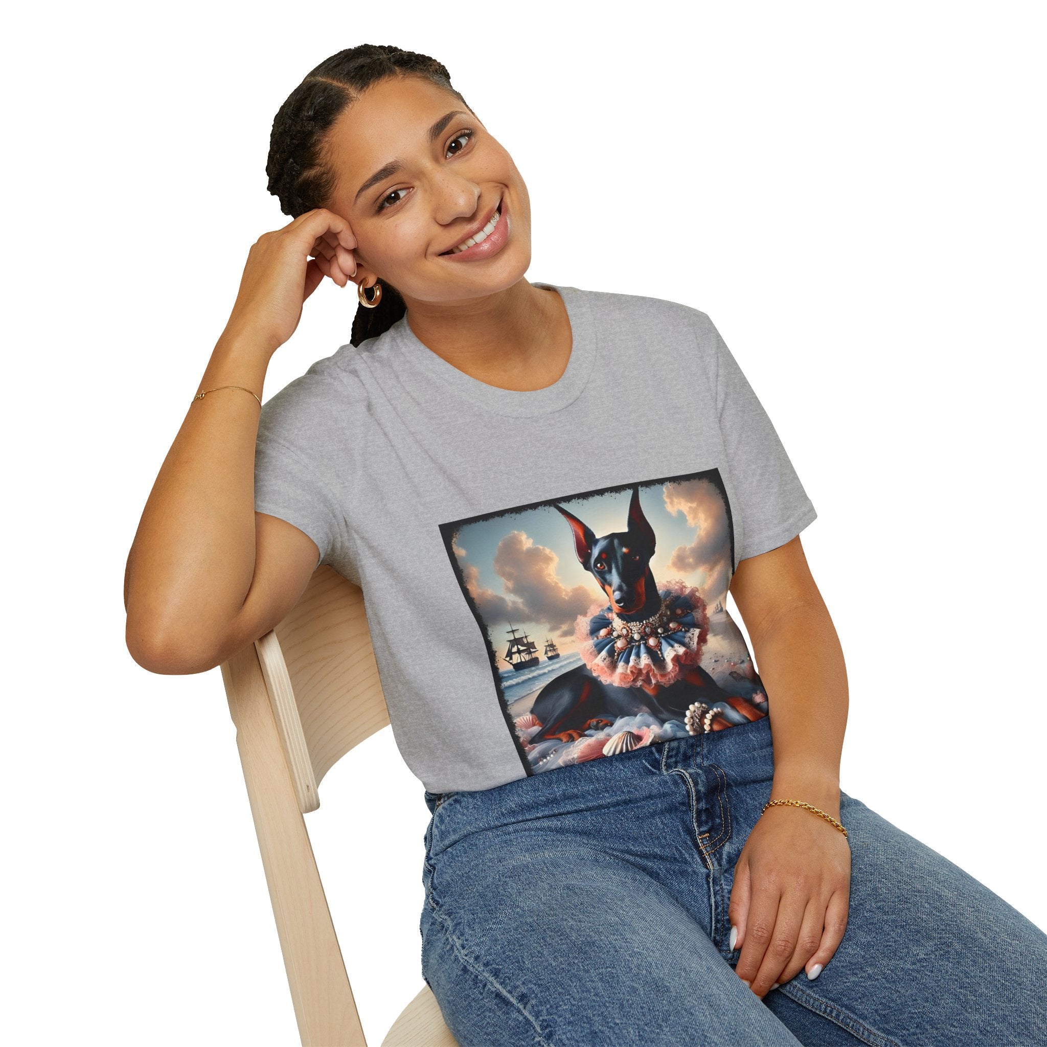Doberman Pinscher Sand Siren | Unisex Dog T-Shirt
