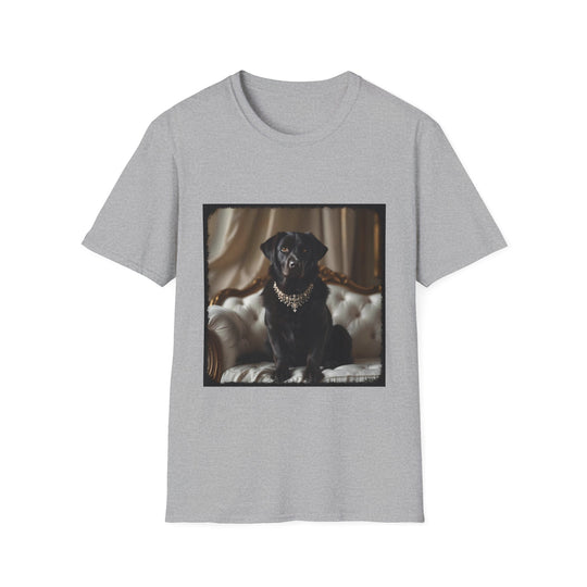 Labrador Retriever Lil Nugget design dog lover unisex t-shirt in sport grey
