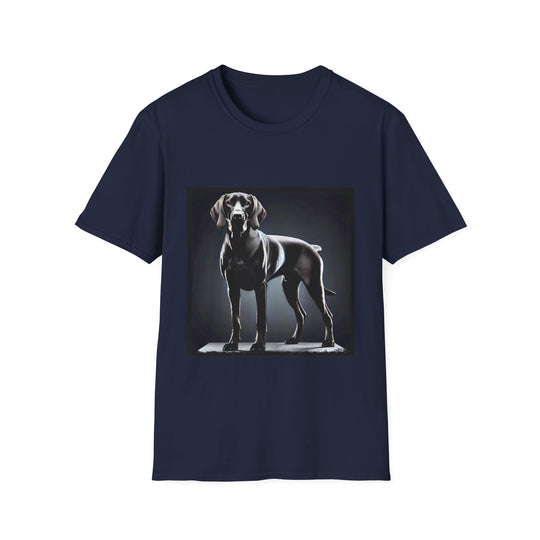 German Shorthaired Pointer On Display design dog lover unisex t-shirt in navy
