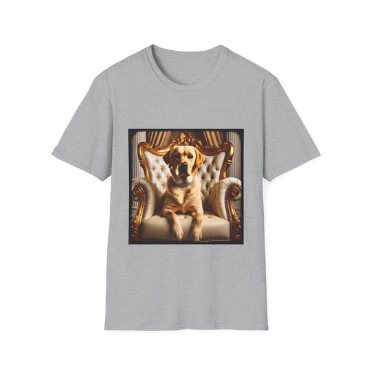 Labrador Retriever Golden Gal design dog lover unisex t-shirt in sport grey