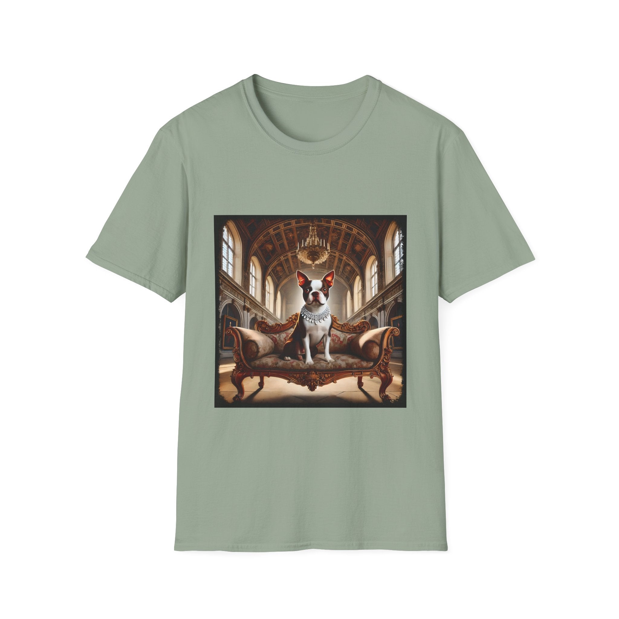 Boston Terrier Poised Princess  | Unisex Dog T-Shirt
