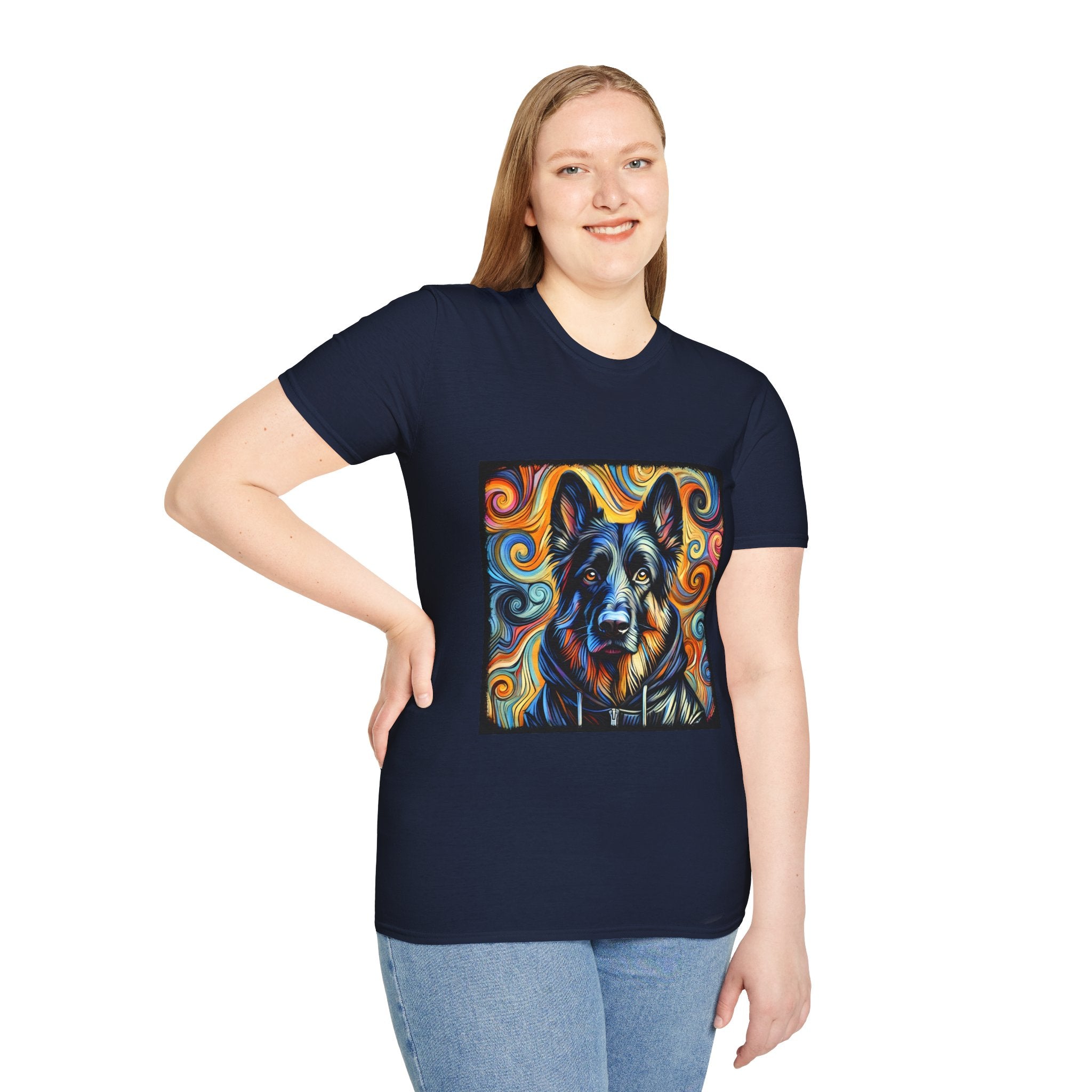German Shepherd Hoodie Swirl II | Unisex Dog T-Shirt