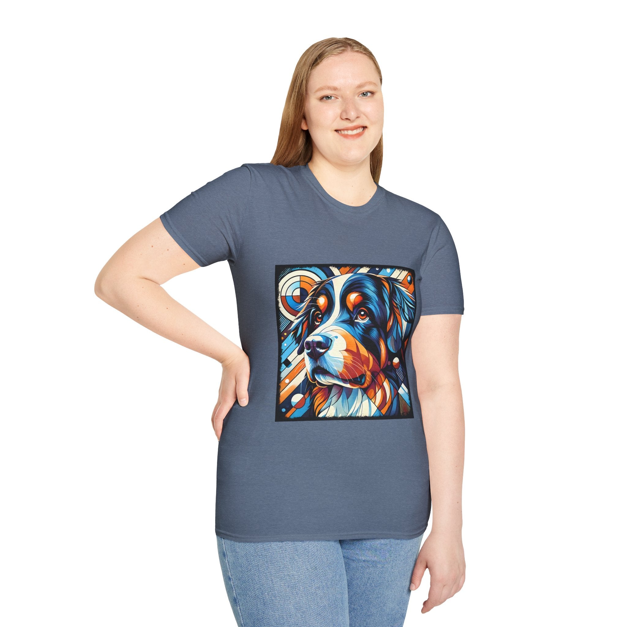 Bernese Mountain Dog Bold Geometric | Unisex Dog T-Shirt