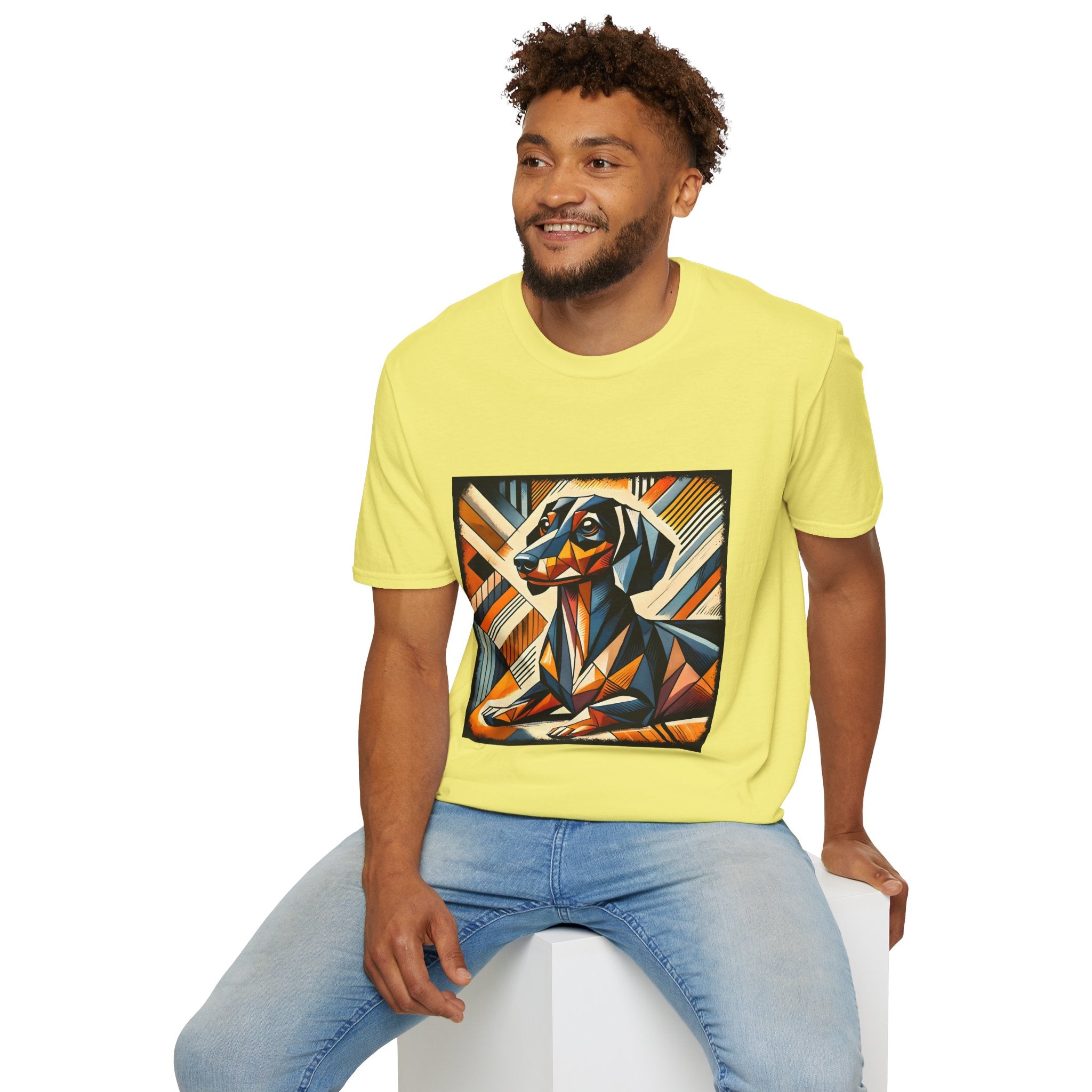 Dachshund Bold Geometric | Unisex Dog T-Shirt