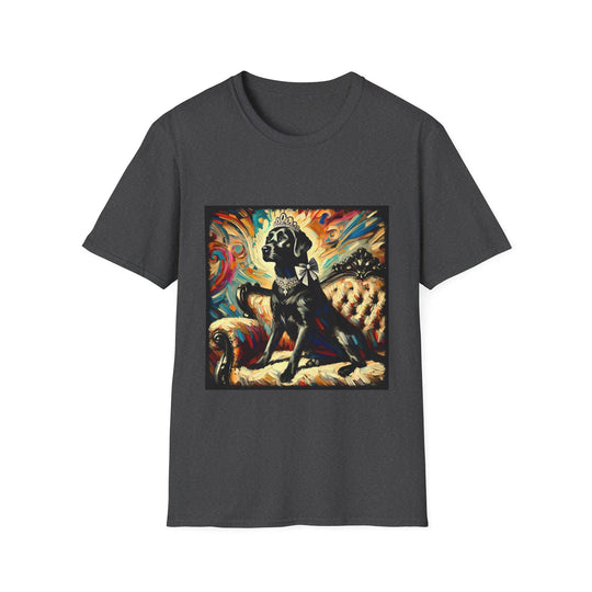 Labrador Retriever Bold Princess Classic design dog lover unisex t-shirt in dark heather