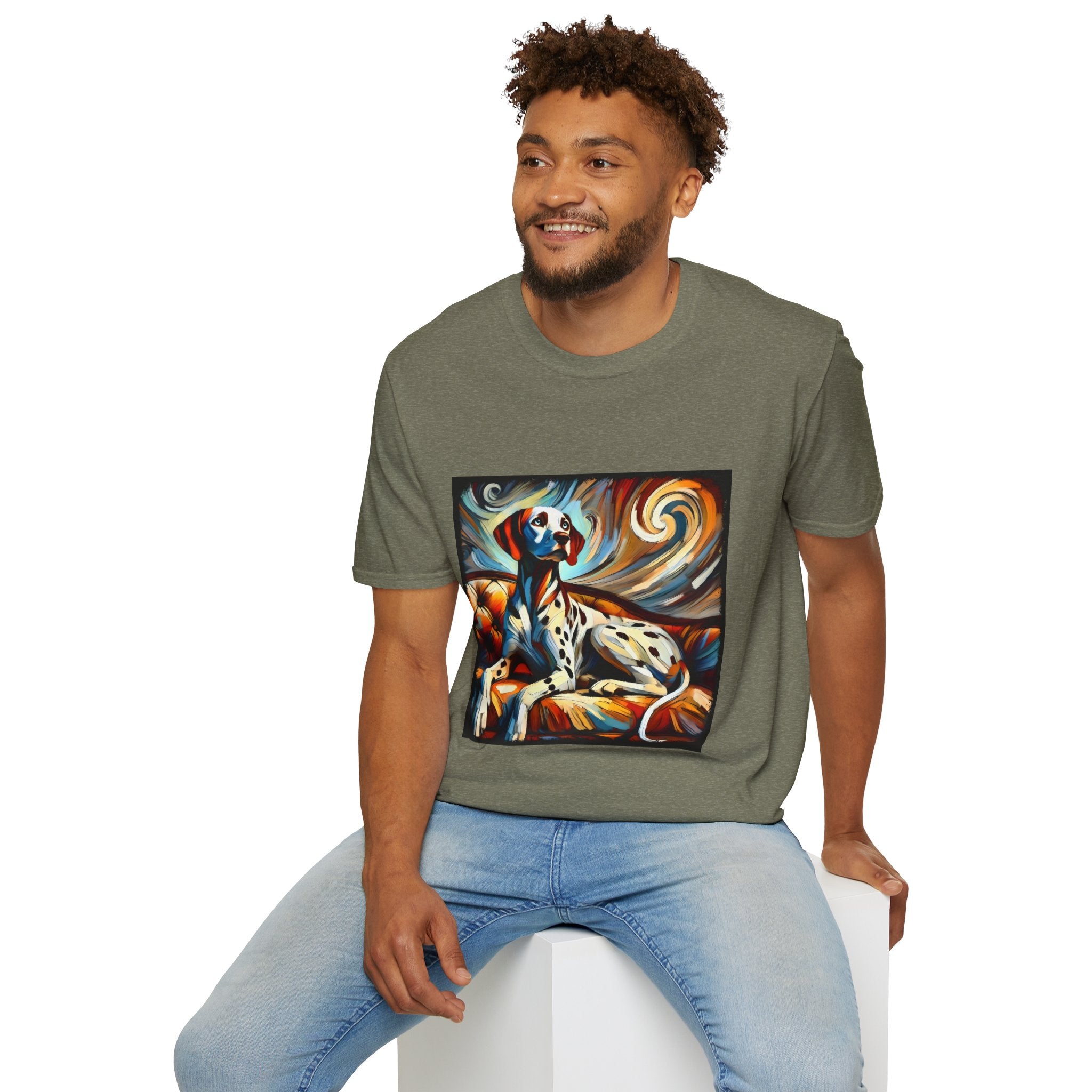 Dalmatian Warm Swirl | Unisex Dog T-Shirt