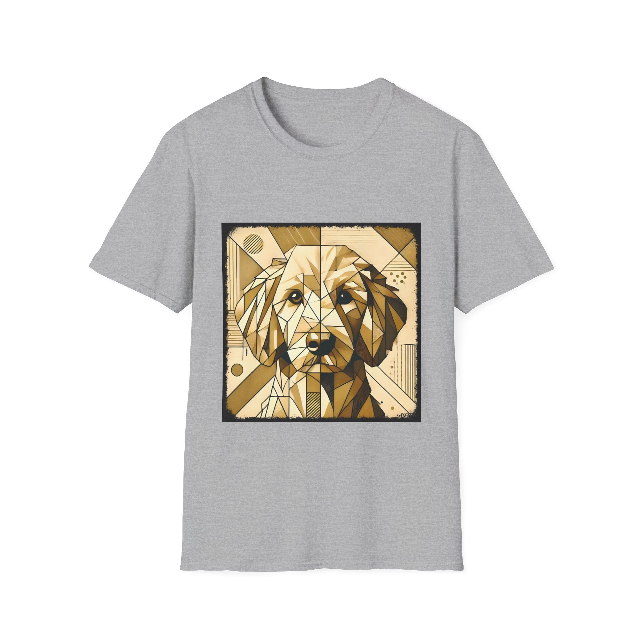 Golden Retriever Shirt | Golden Geometric Design