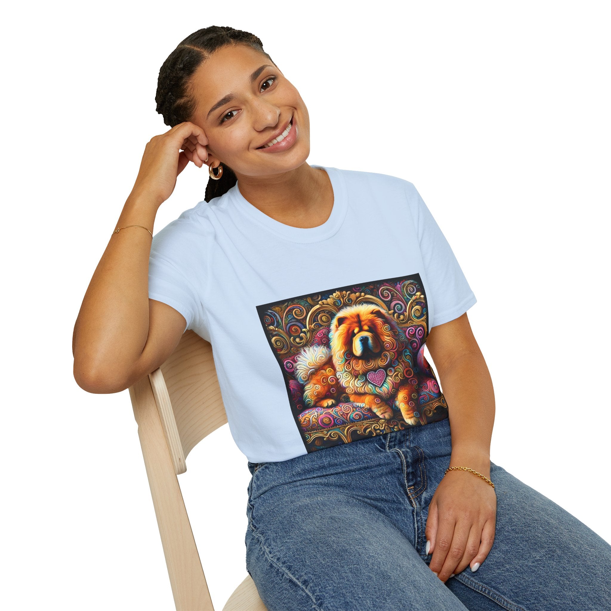 Chow Chow Love Swirl | Unisex Dog T-Shirt