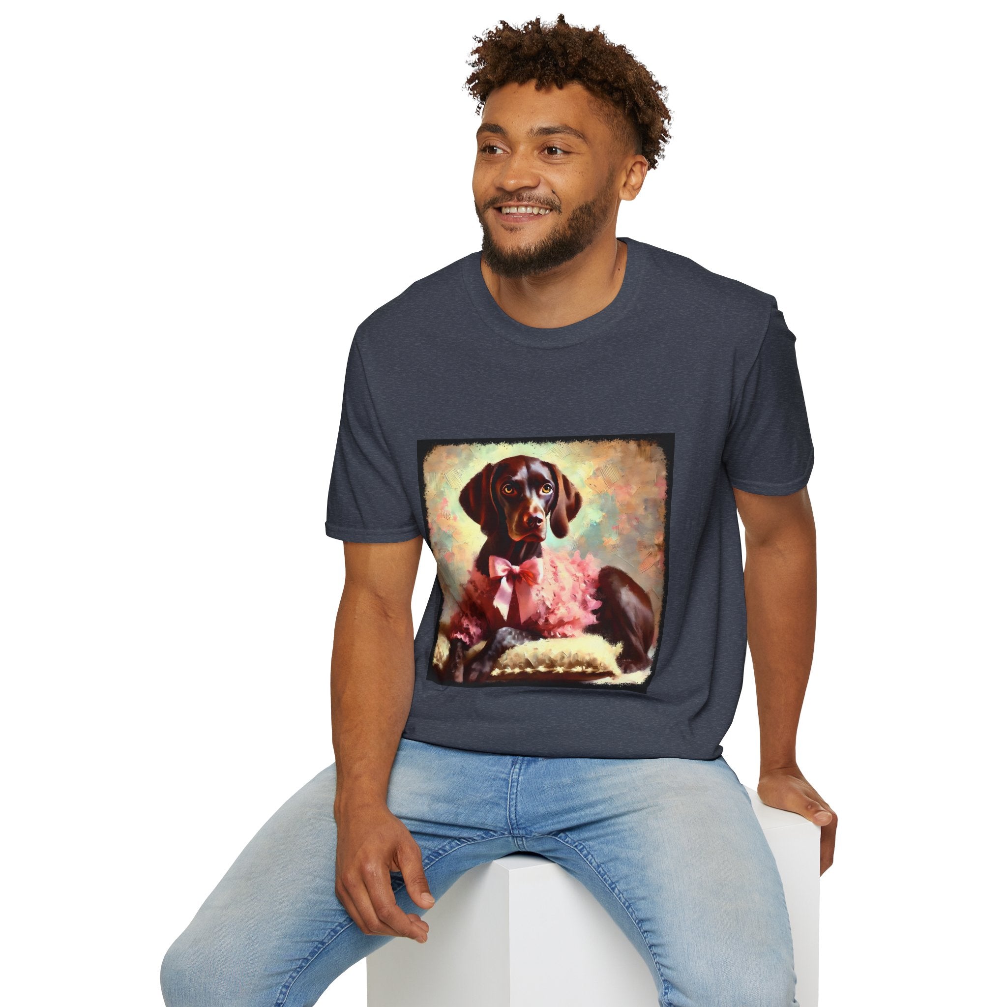 German Shorthaired Pointer Poised Classic | Unisex Dog T-Shirt