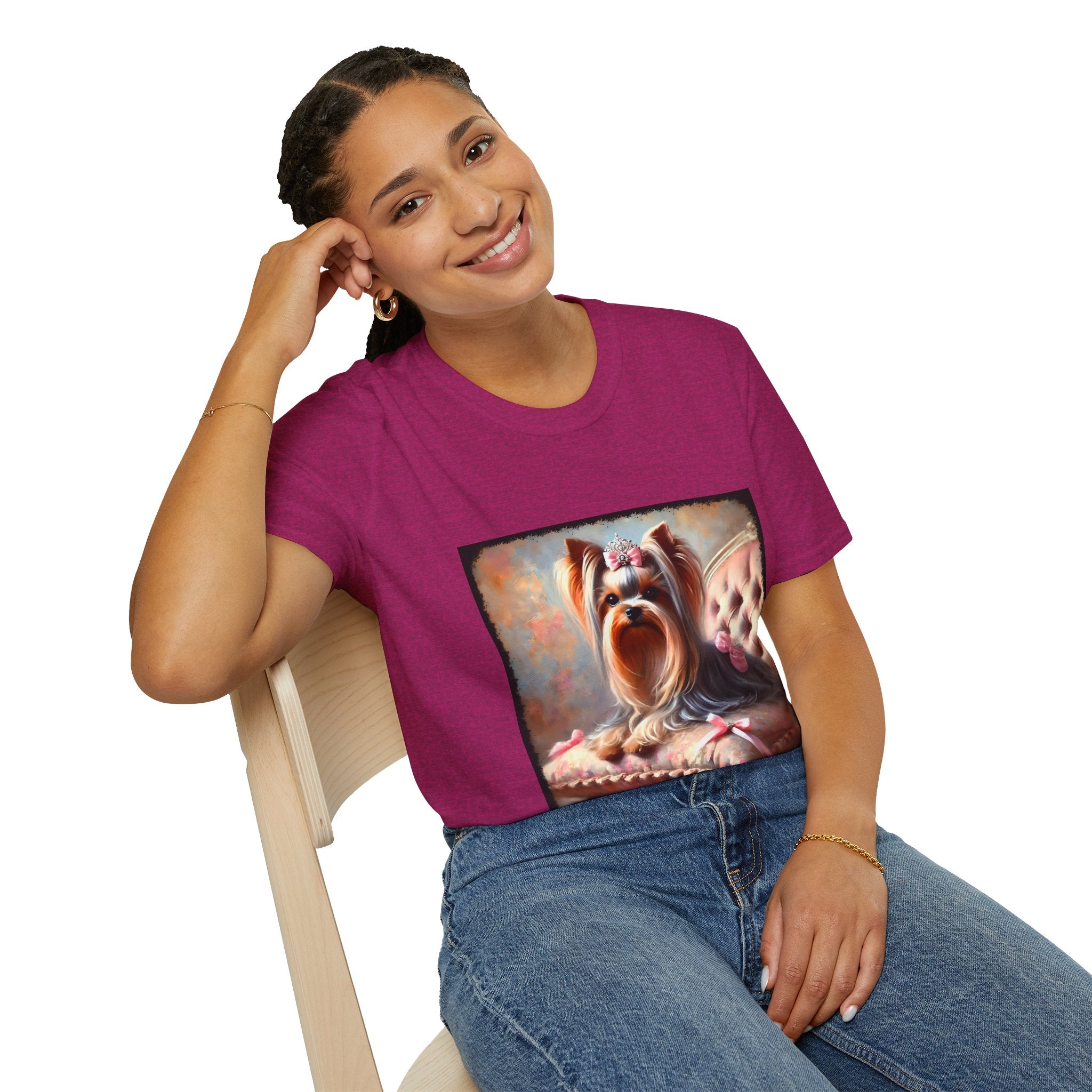 Yorkshire Terrier Bows and Diamonds Classic | Unisex Dog T-Shirt