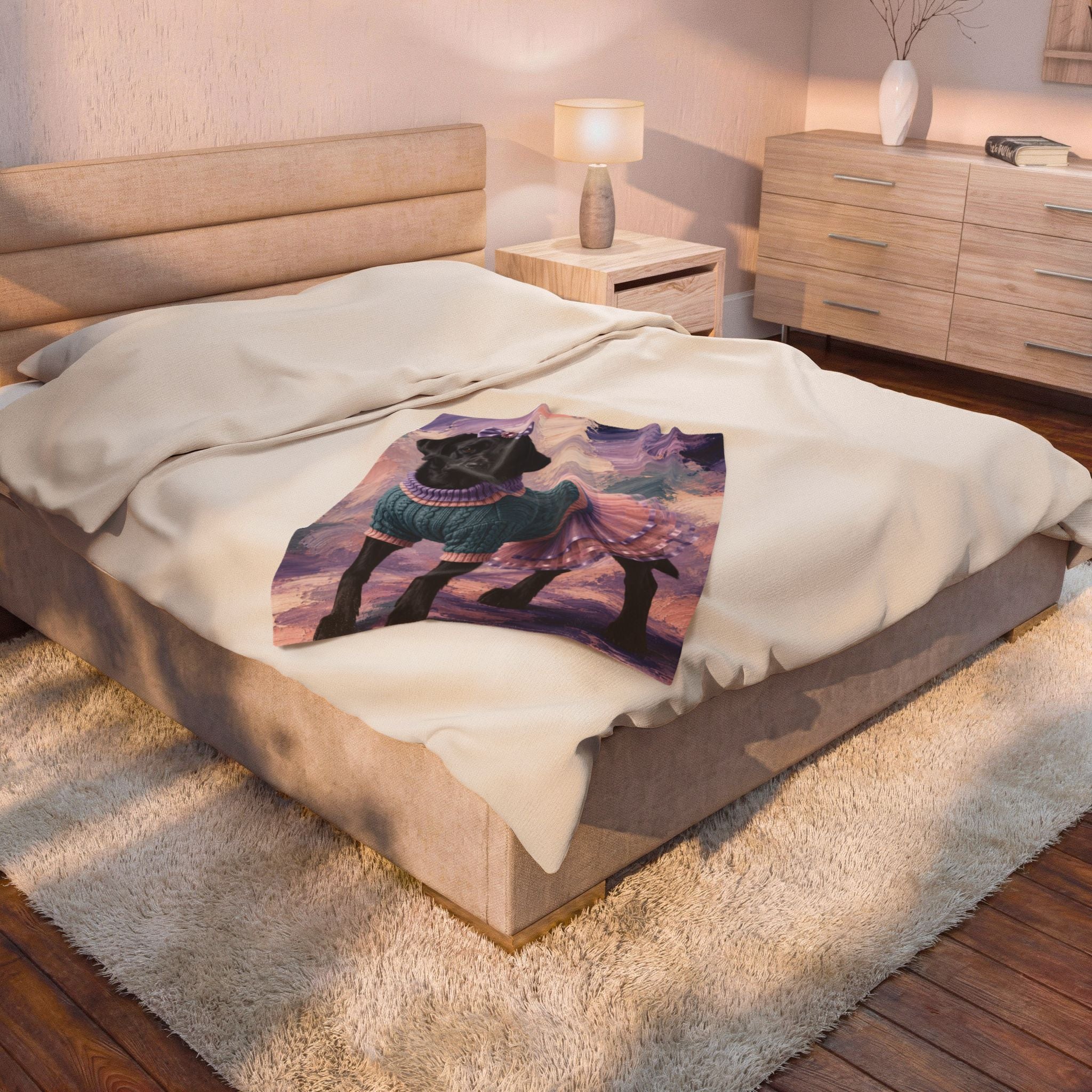 Labrador Retriever Blanket | Sugarplum Muse Dog Lover Gift