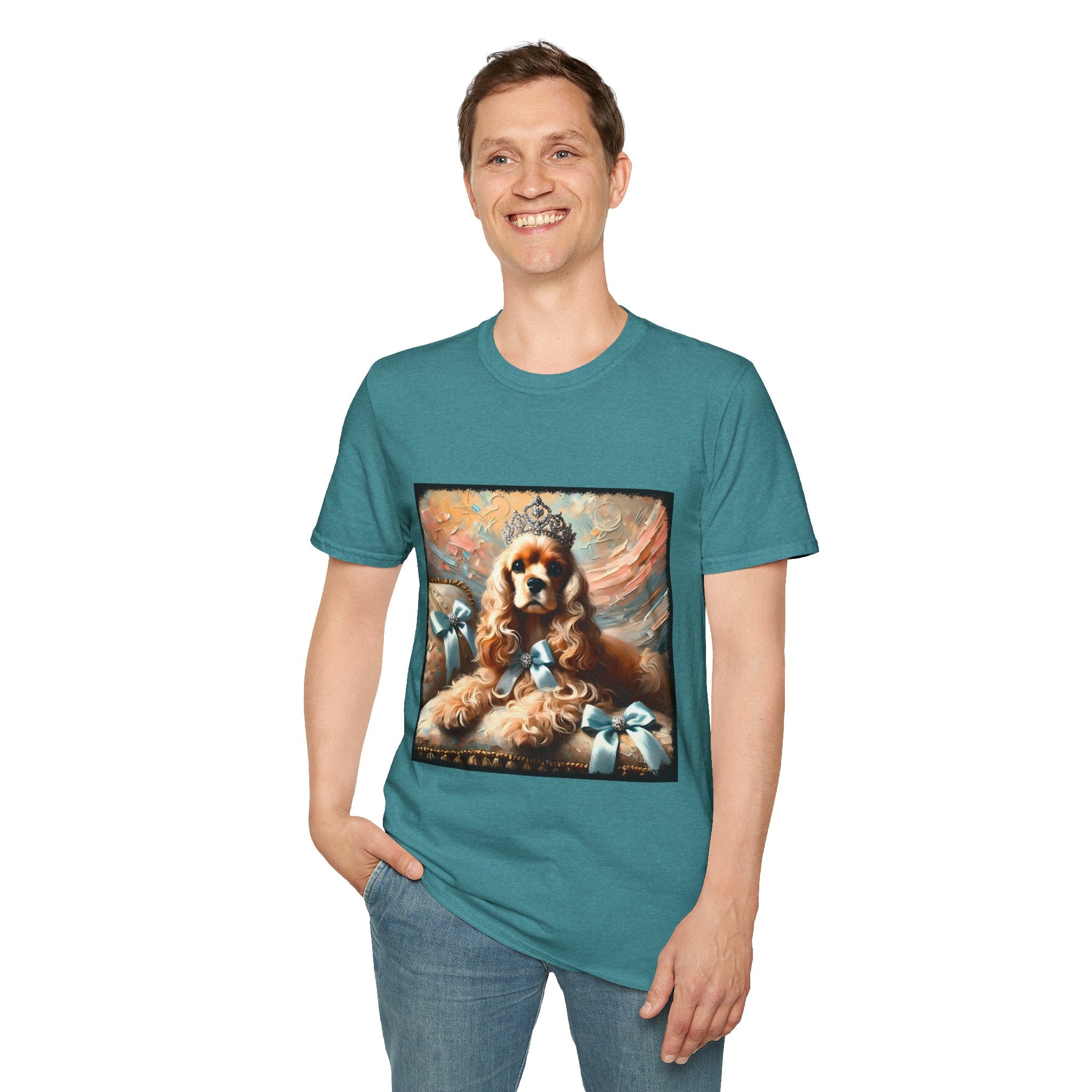 Cocker Spaniel Diamond Tiara Classic | Unisex Dog T-Shirt