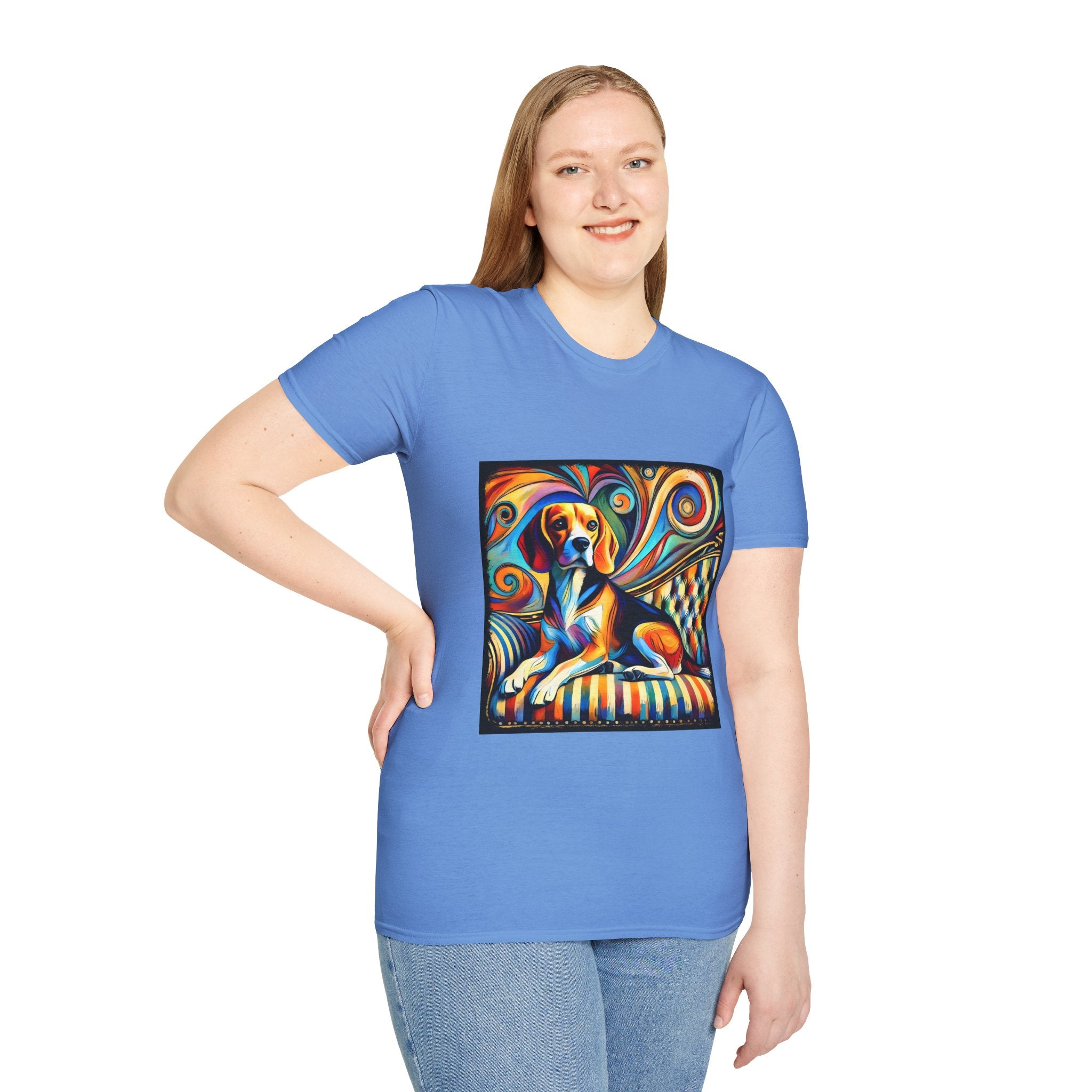Beagle Vivid Sun Swirl  | Unisex Dog T-Shirt