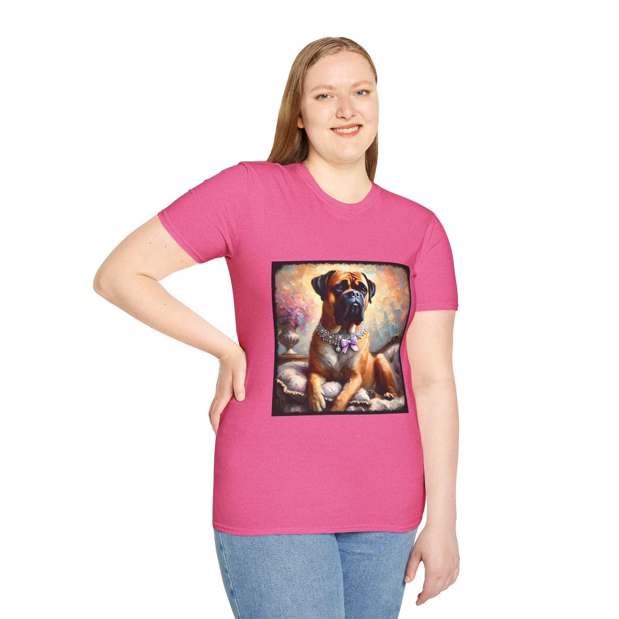 Bullmastiff Purple Bow Classic | Unisex Dog T-Shirt