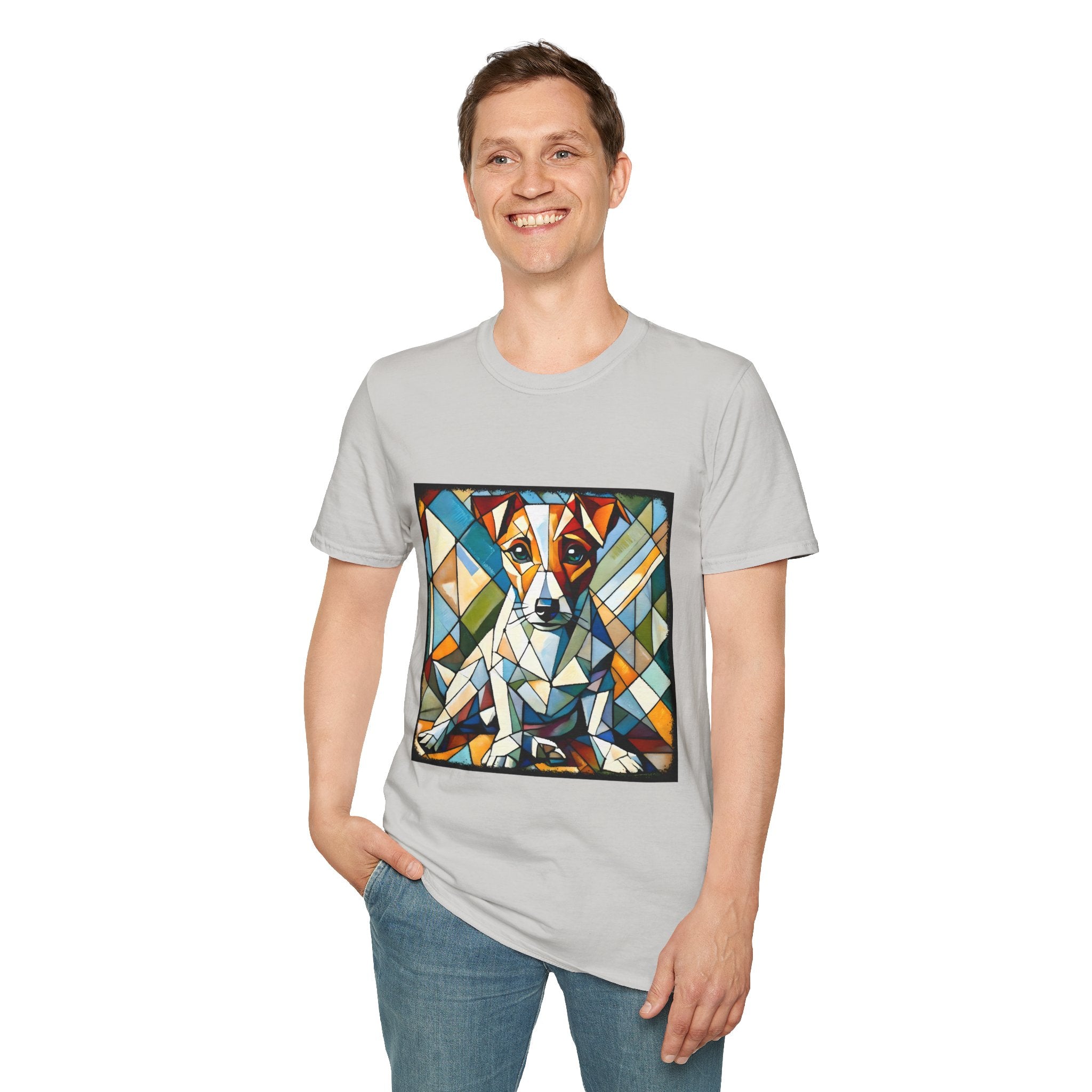 Jack Russell Terrier Bold Geometric | Unisex Dog T-Shirt