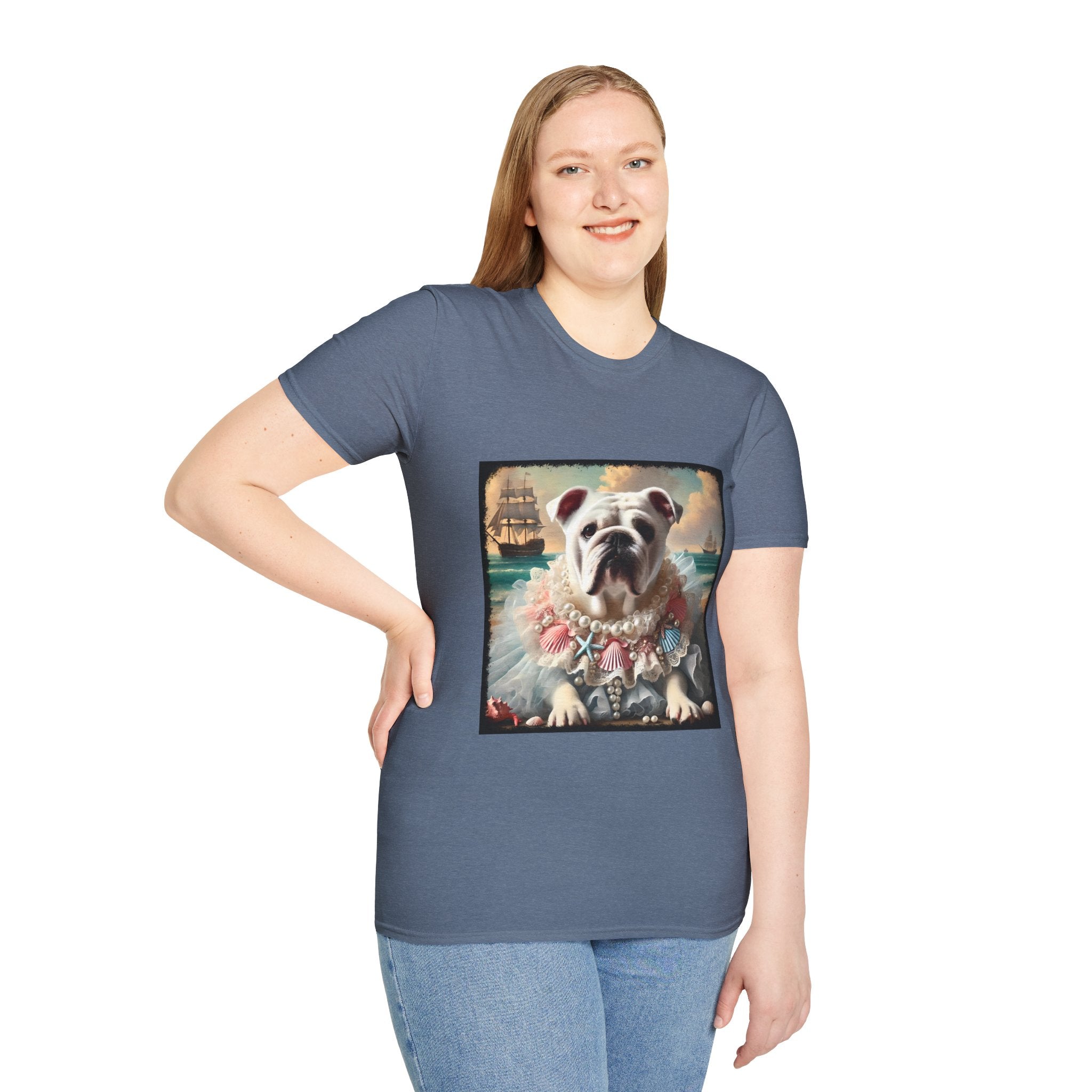 Bulldog Beach Babe | Unisex Dog T-Shirt