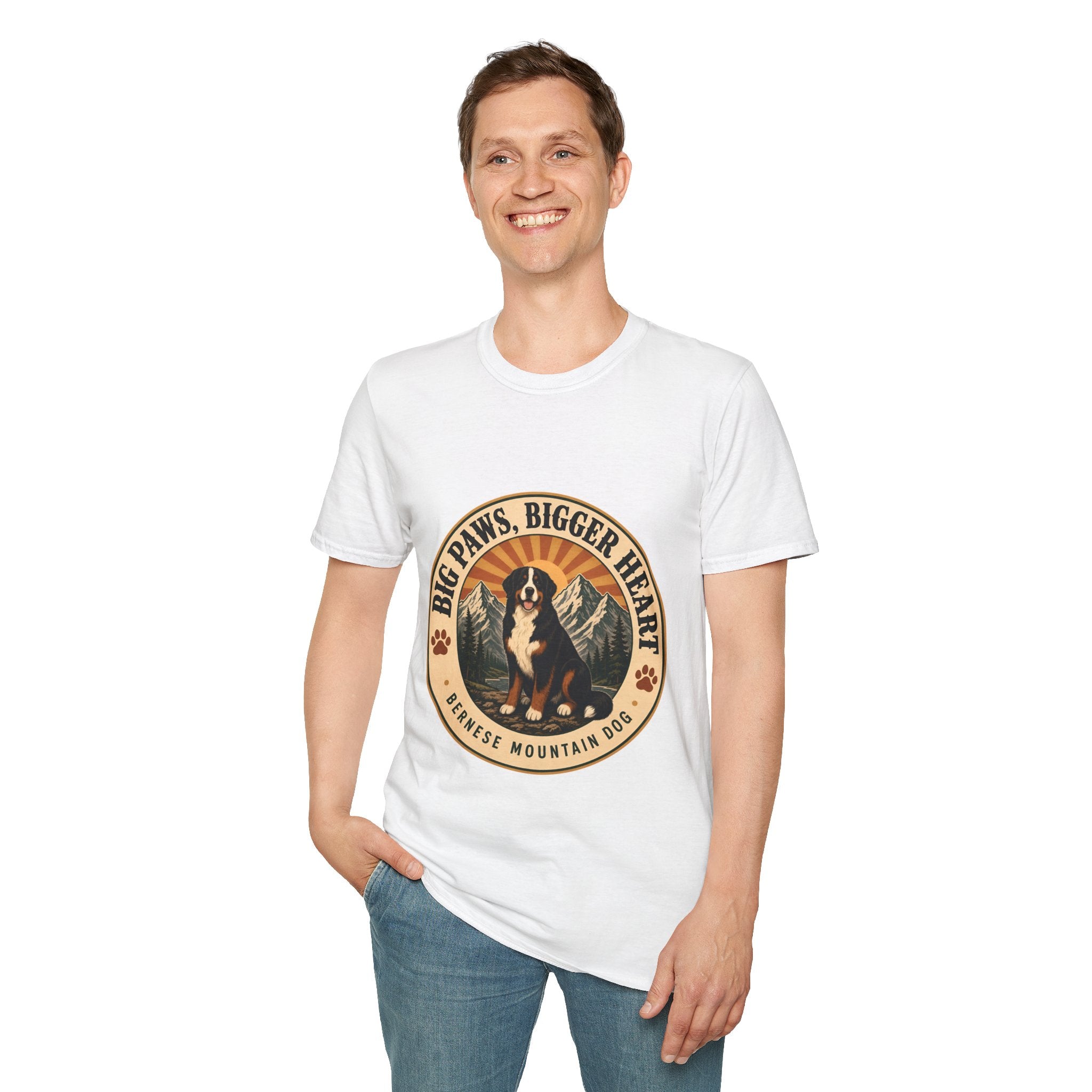Bernese Mountain Dog Shirt | Big Paws Dog Lover Tee
