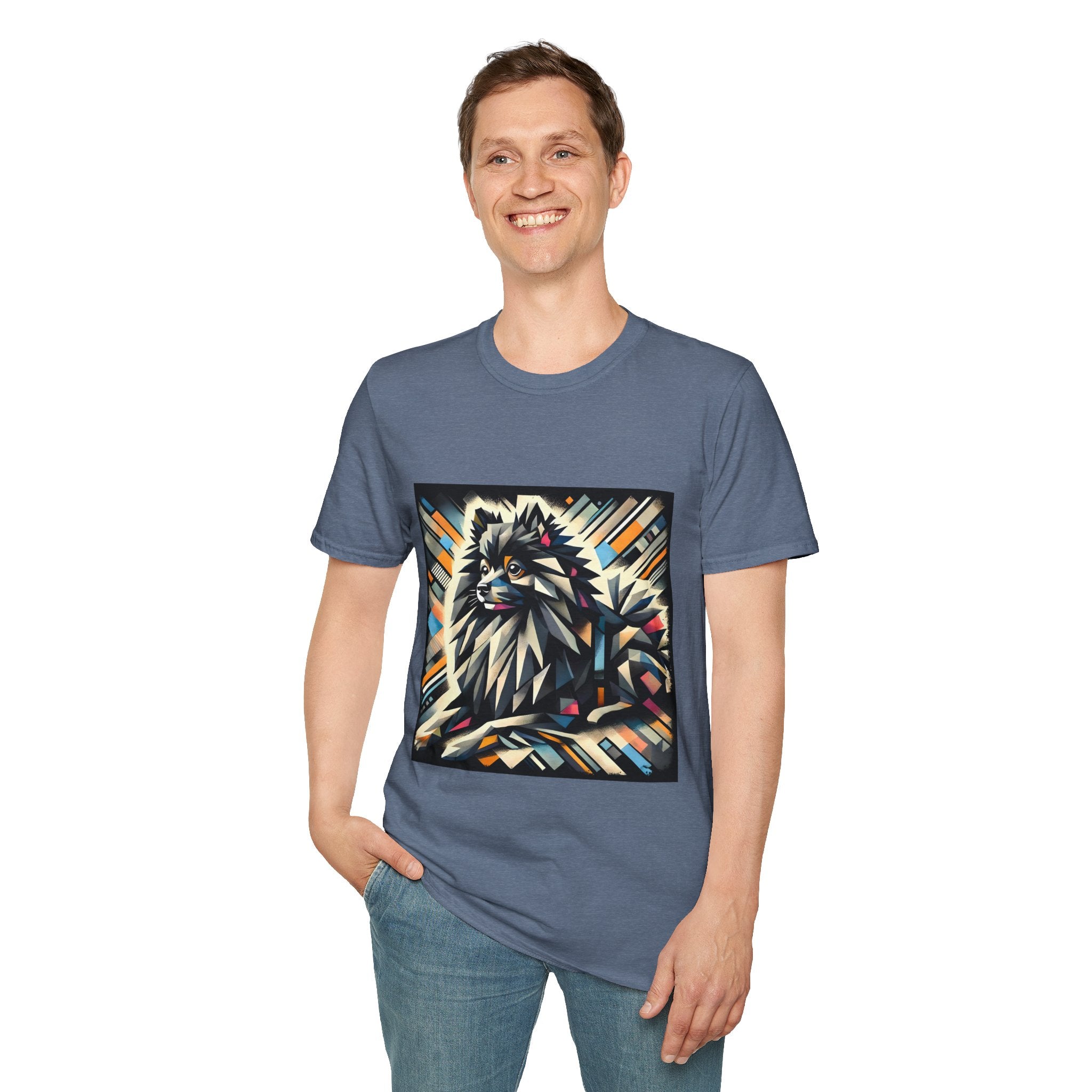Pomeranian Bold Geometric | Unisex Dog T-Shirt