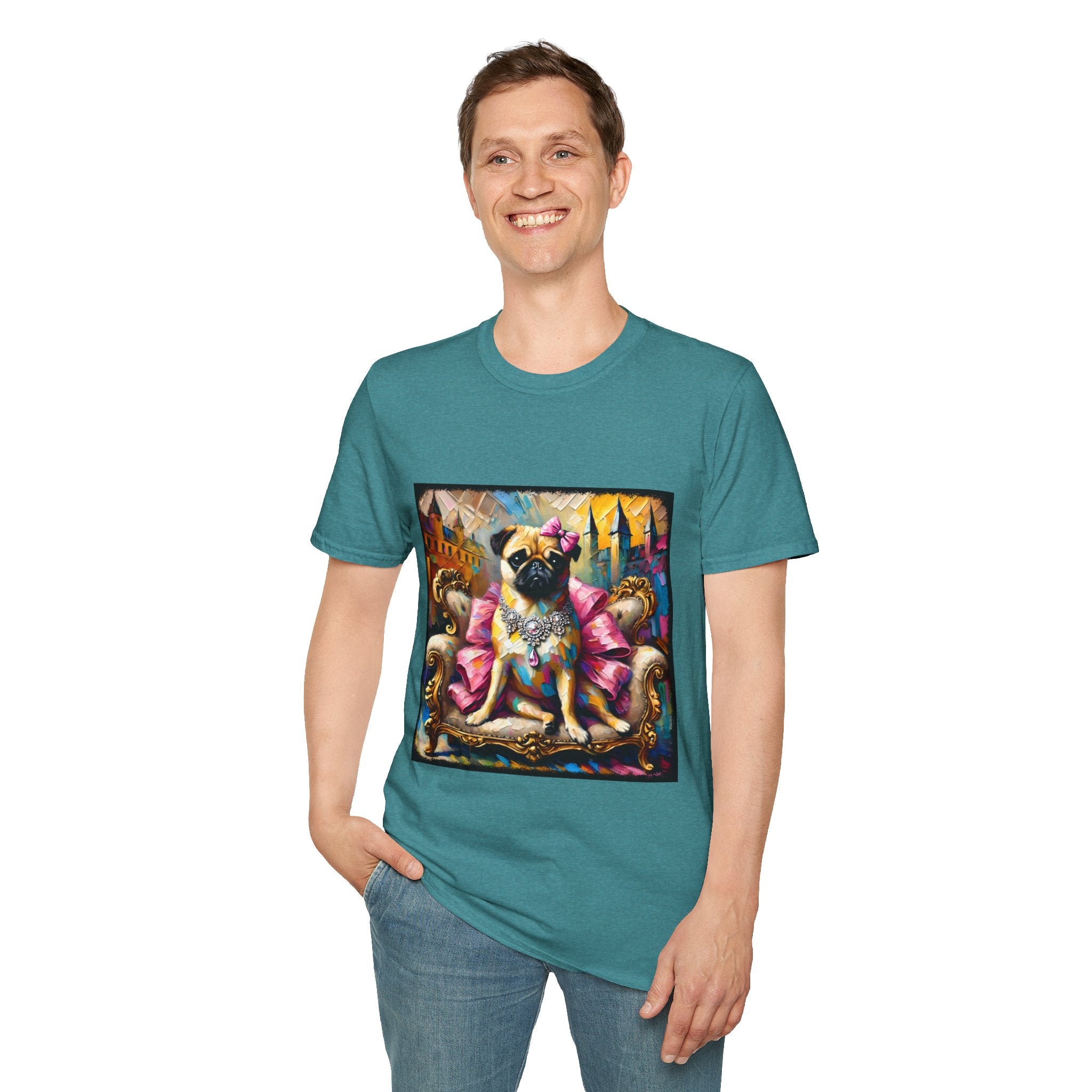 Pug Diamond Princess Classic | Unisex Dog T-Shirt