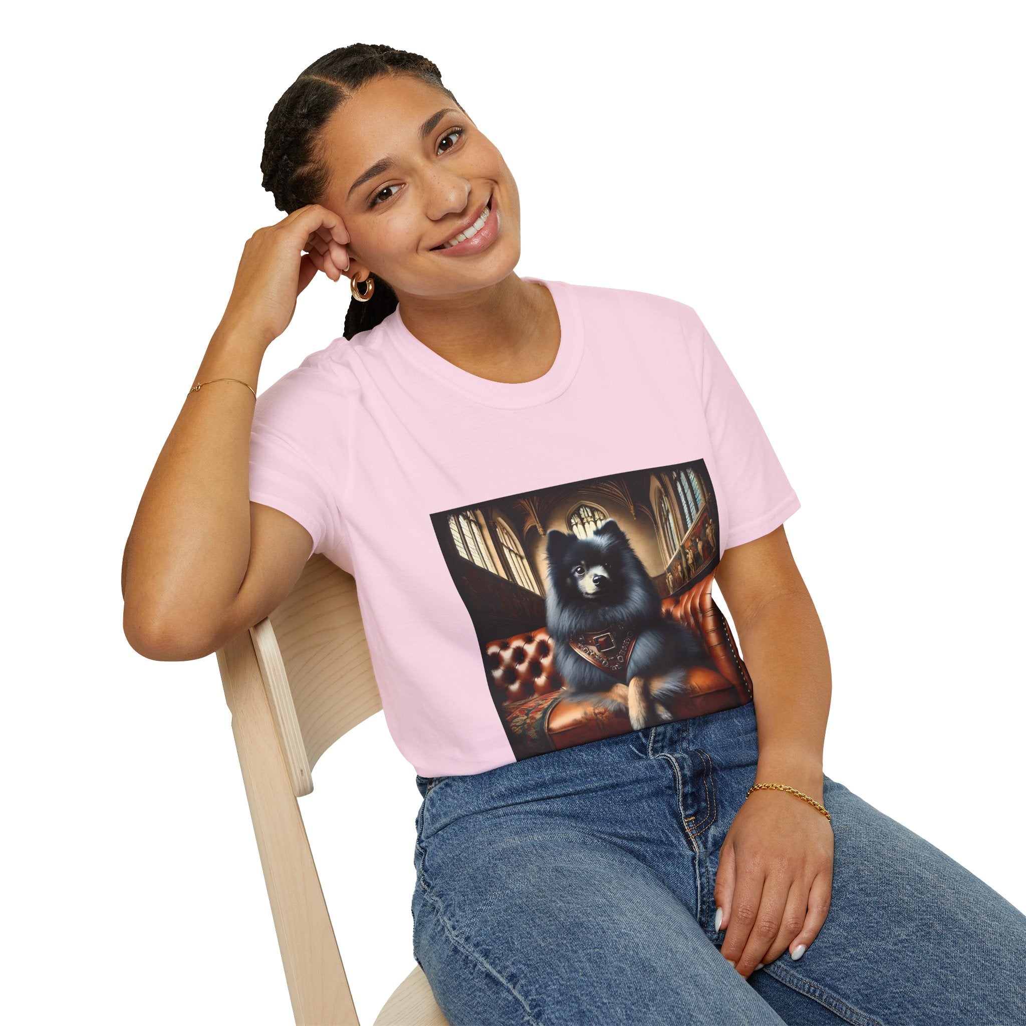 Pomeranian Poised Prince | Unisex Dog T-Shirt