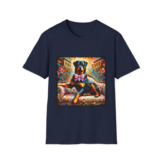 Rottweiler Diamond Princess Classic design dog lover unisex t-shirt in navy