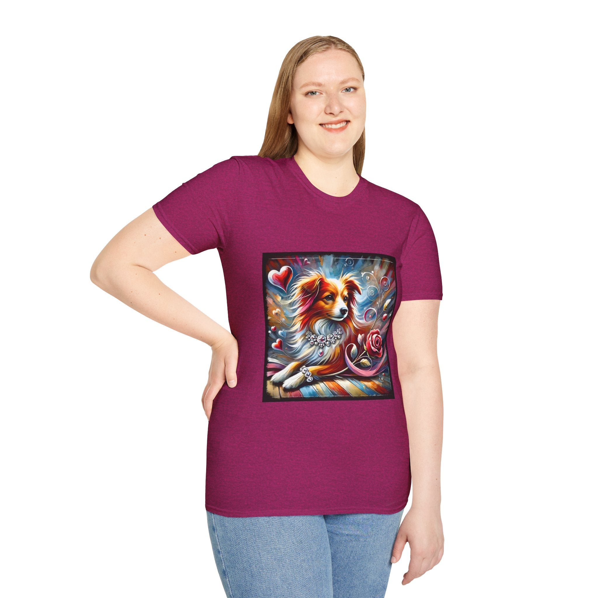 Miniature American Shepherd Diamond Heart Classic | Unisex Dog T-Shirt