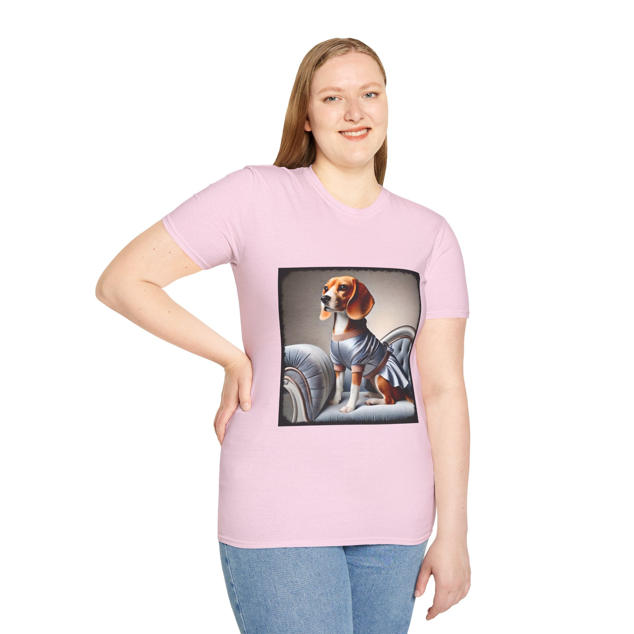 Beagle Satin Seductress | Unisex Dog T-Shirt