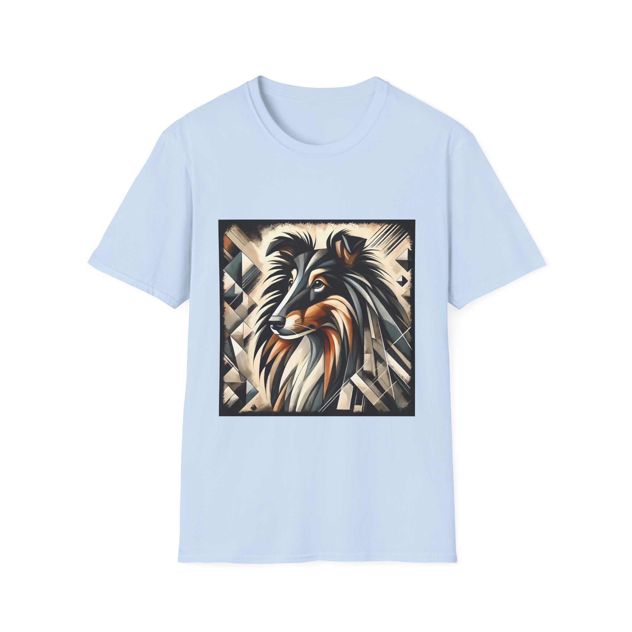Collie Bold Geometric | Unisex Dog T-Shirt