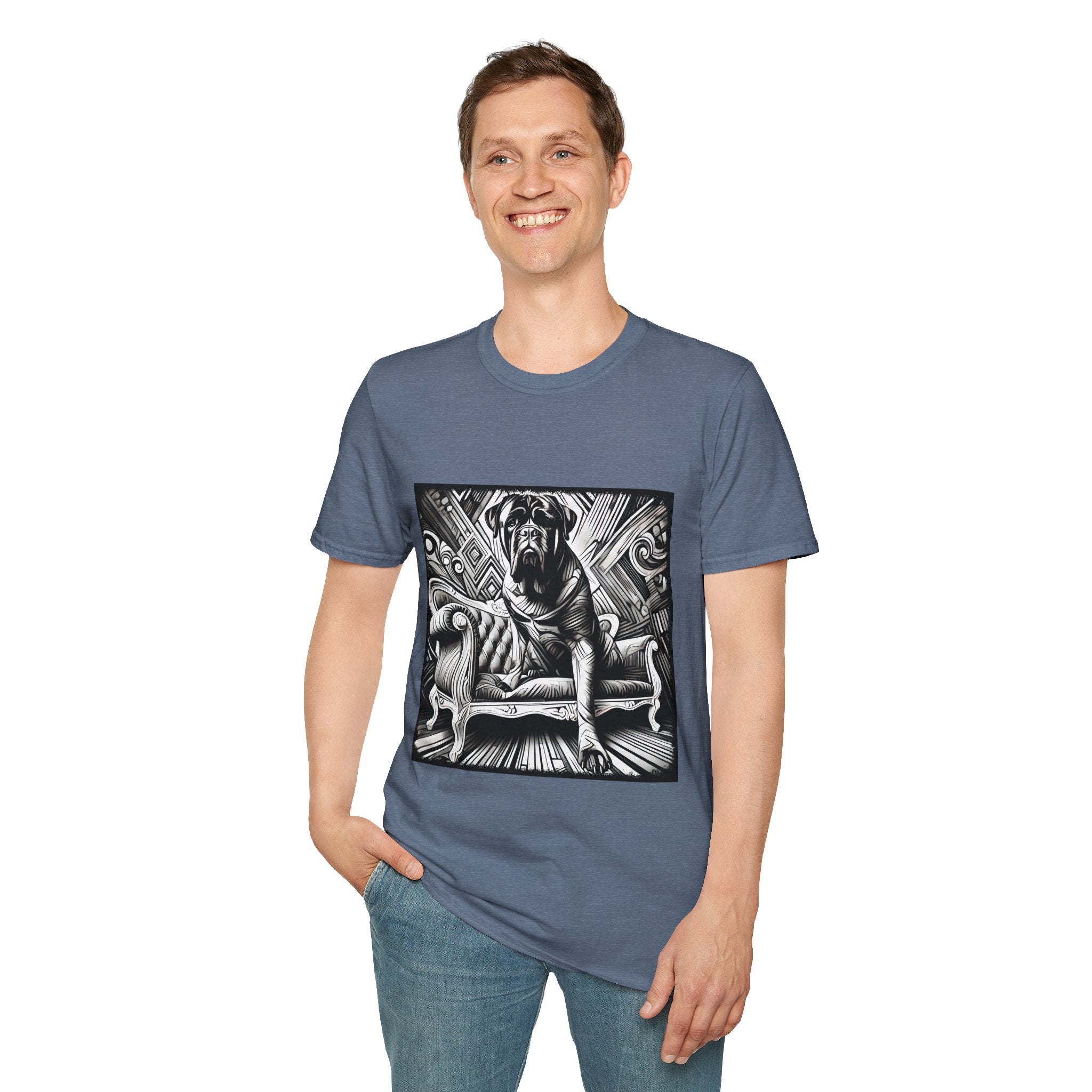 Bullmastiff B&W Bold | Unisex Dog T-Shirt