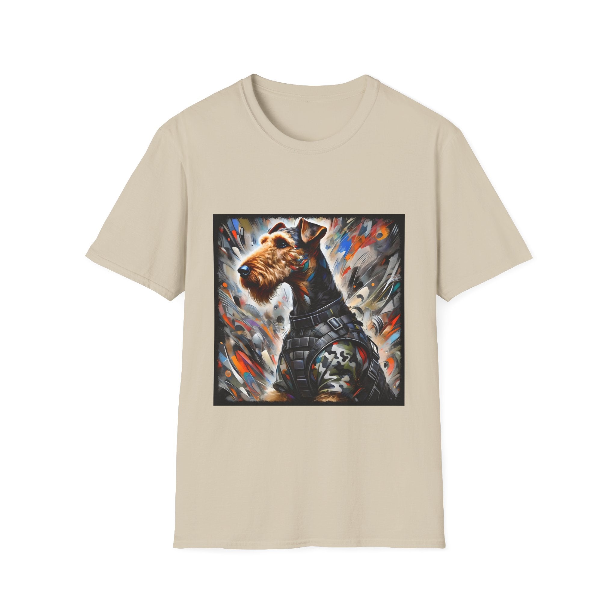 Airedale Terrier Shirt | Bold Camo Classic Dog Lover Tee