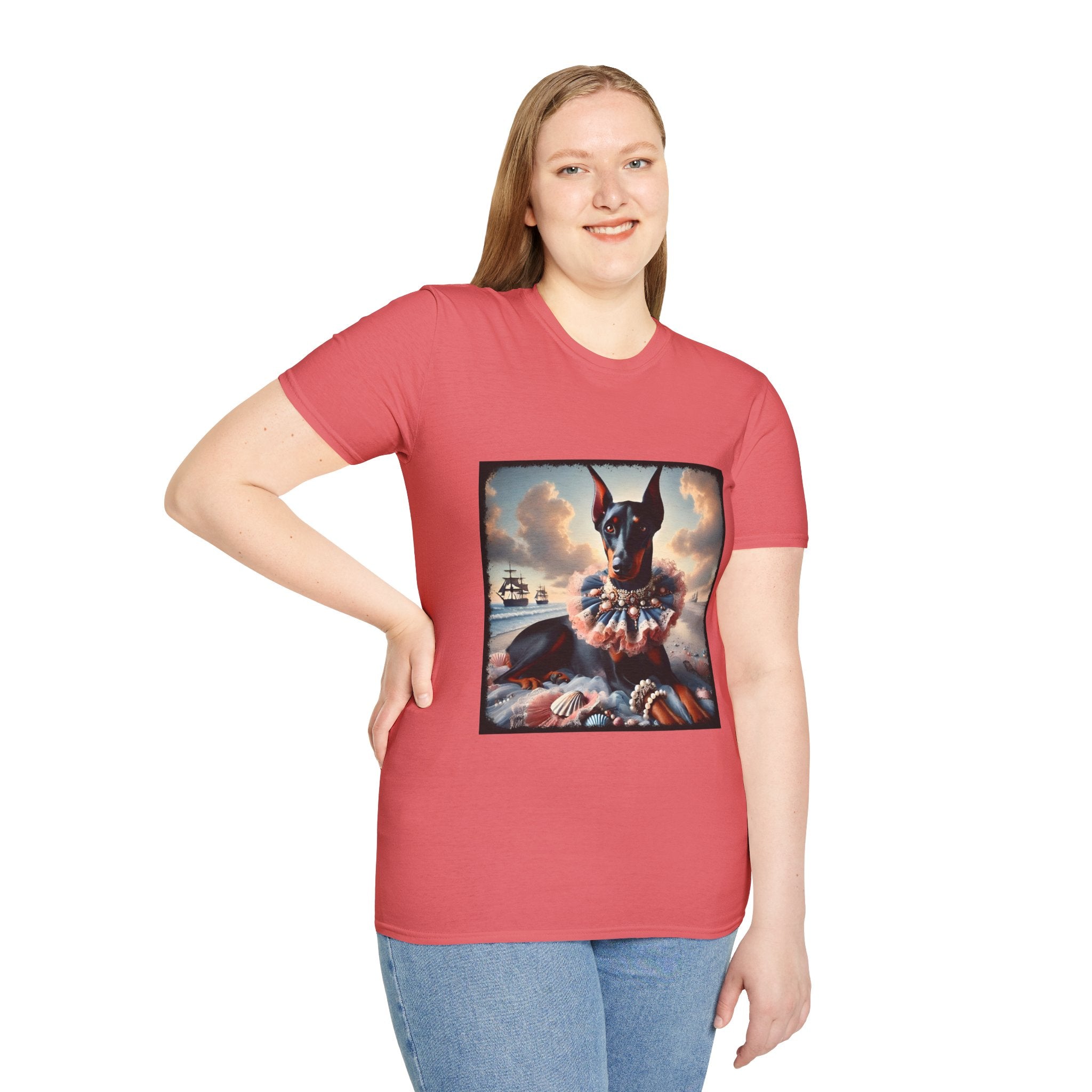 Doberman Pinscher Sand Siren | Unisex Dog T-Shirt