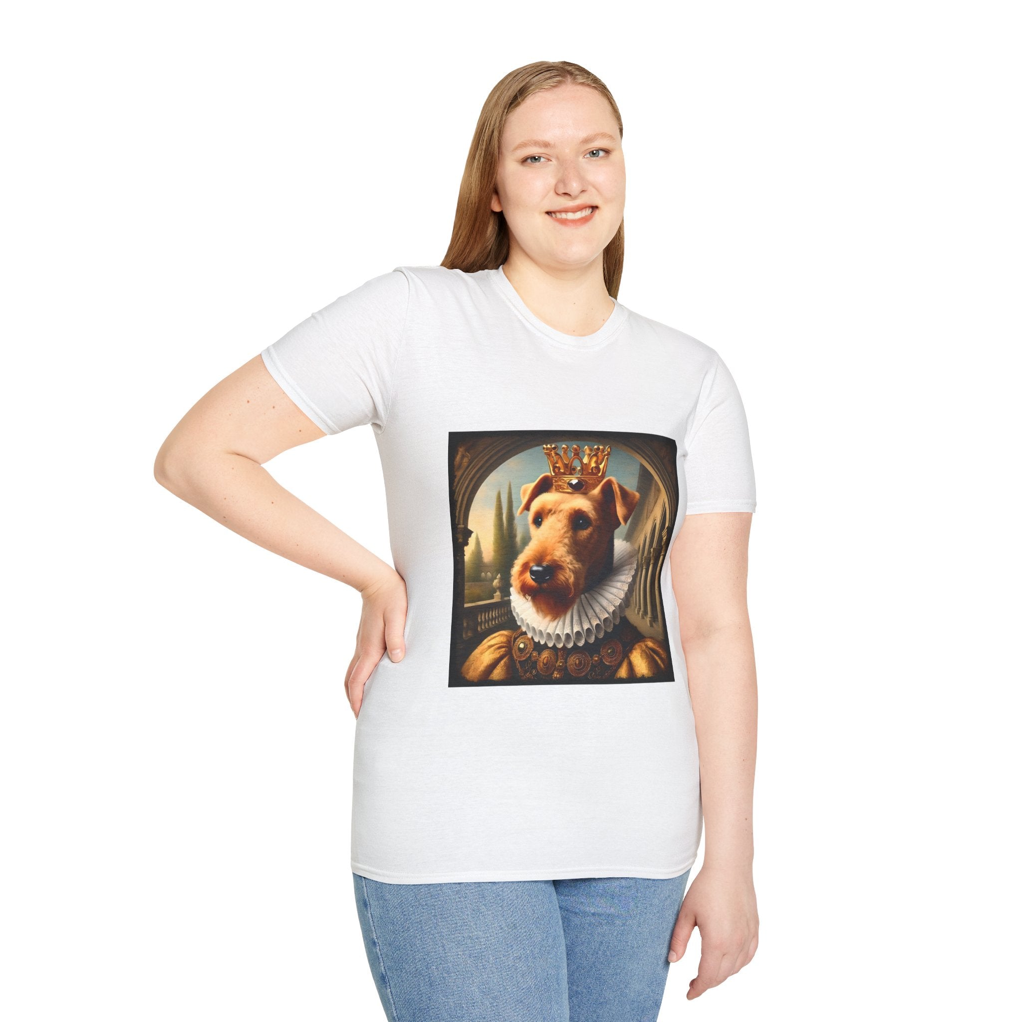 Airedale Terrier Crowned Gent design dog lover unisex t-shirt