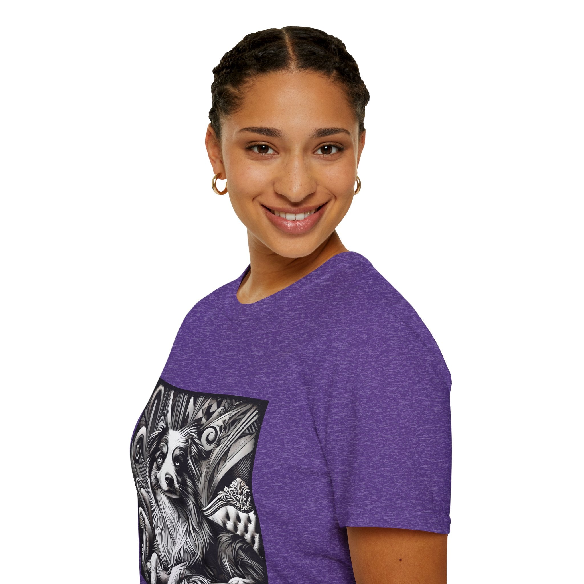 Australian Shepherd B&W Bold | Unisex Dog T-Shirt