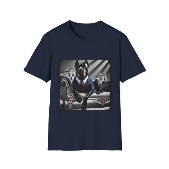 Cane Corso Top Dawg design dog lover unisex t-shirt in navy
