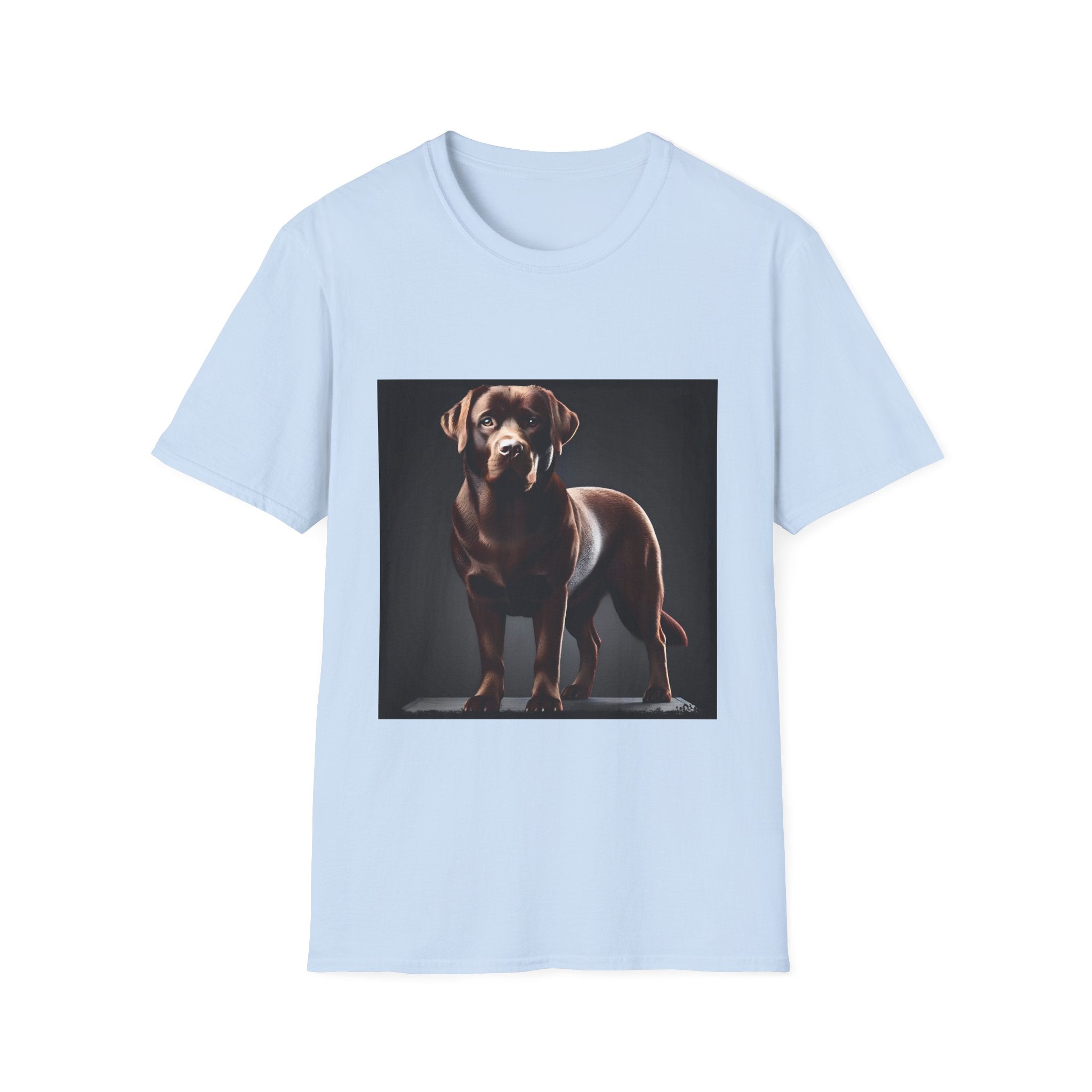 Labrador Retriever On Display design dog lover unisex t-shirt in light blue