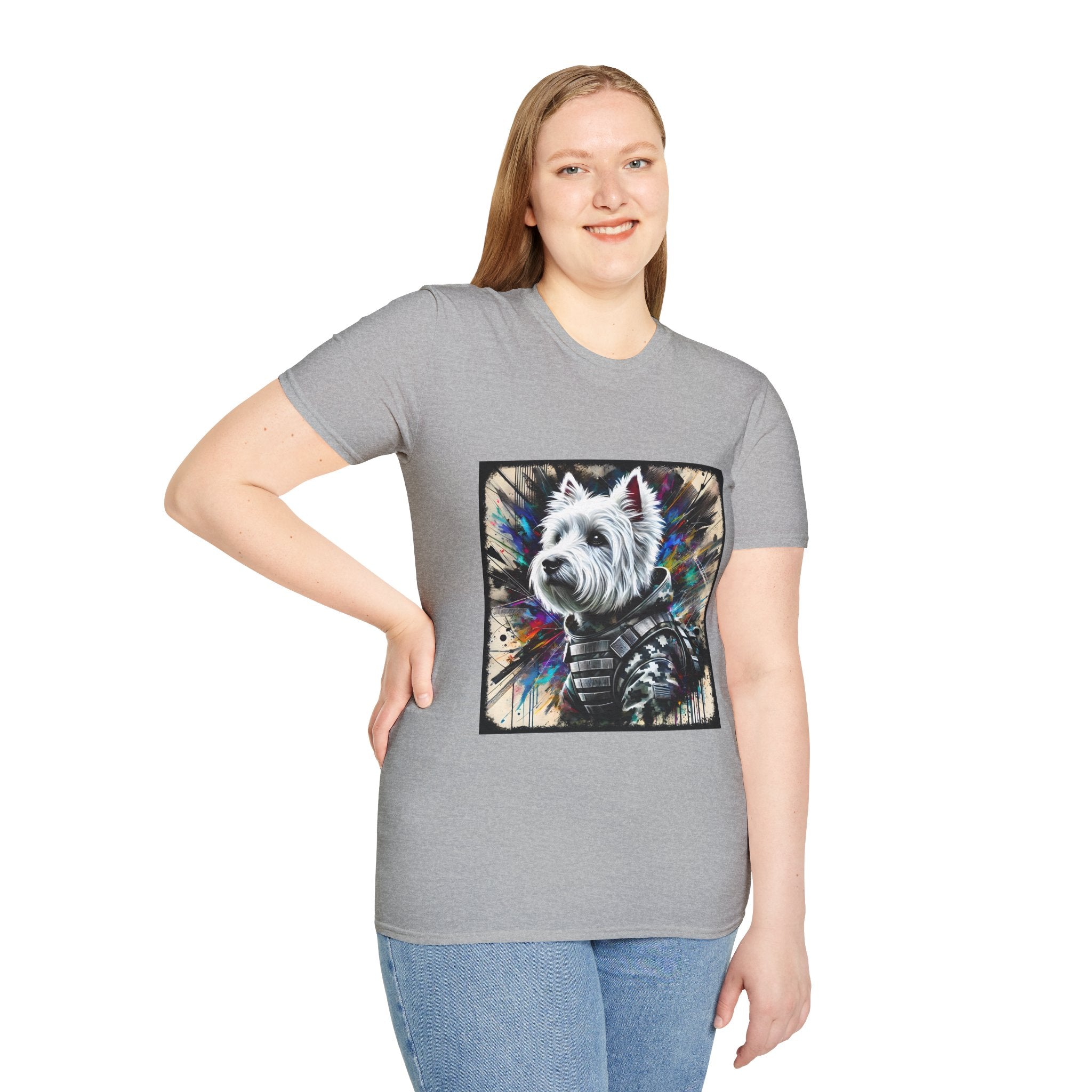 West Highland White Terrier Bold Camo Classic | Unisex Dog T-Shirt