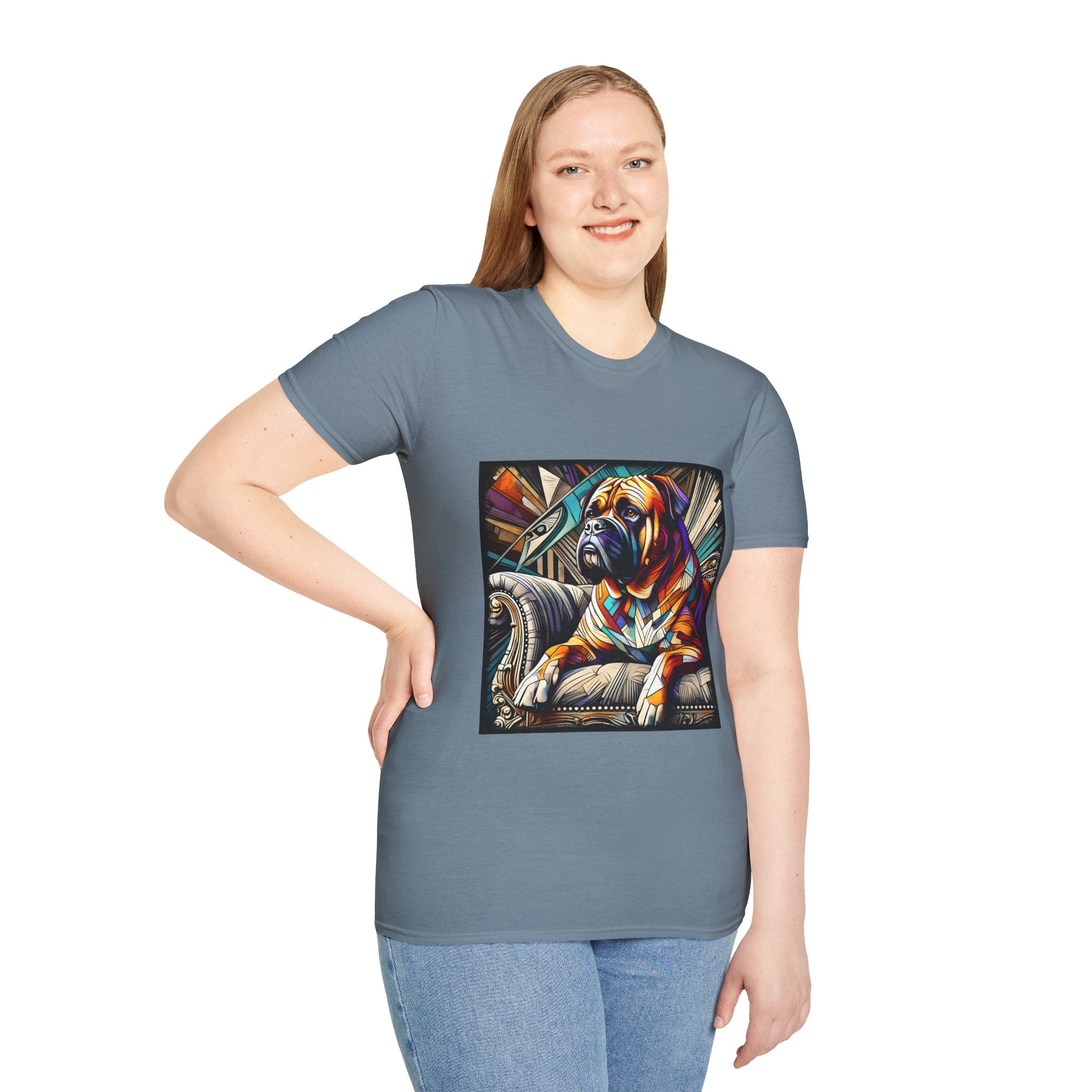 Bullmastiff Vivid Geometric | Unisex Dog T-Shirt