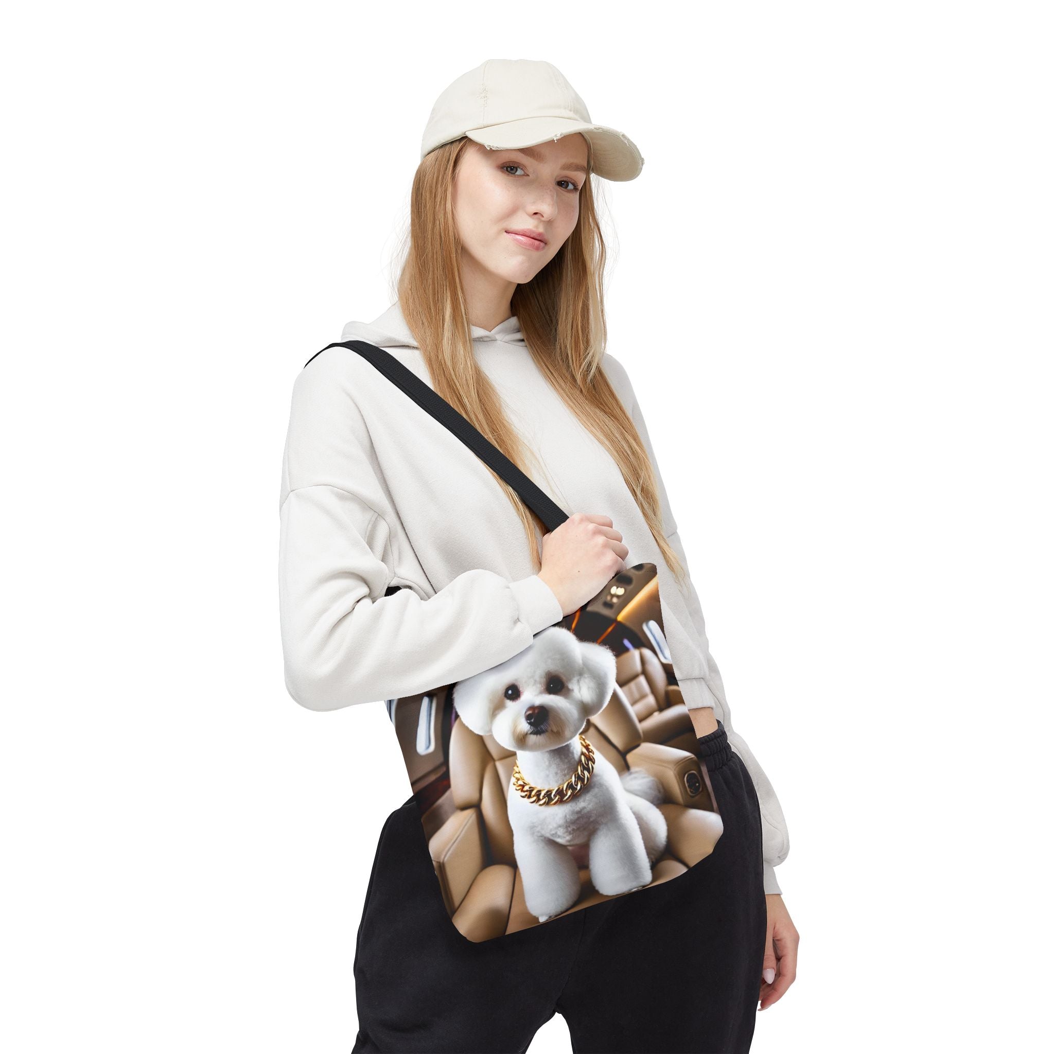 Bichon Frise Tote Bag | Frequent Flier Dog Lover Gift