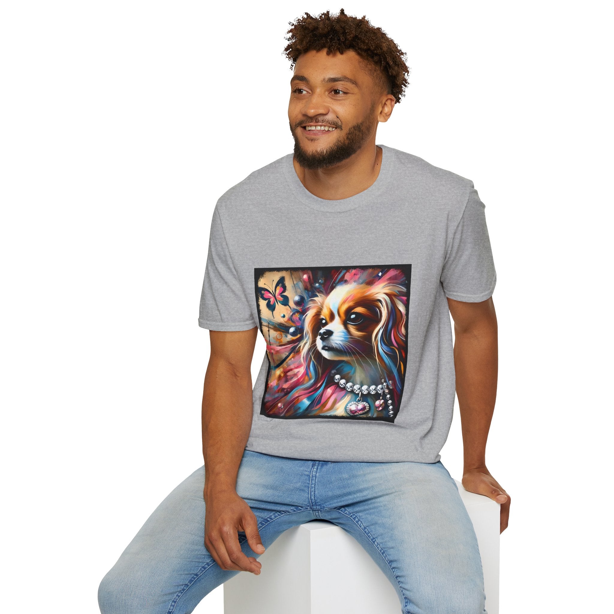 Cavalier King Charles Spaniel Pink Diamond Classic | Unisex Dog T-Shirt