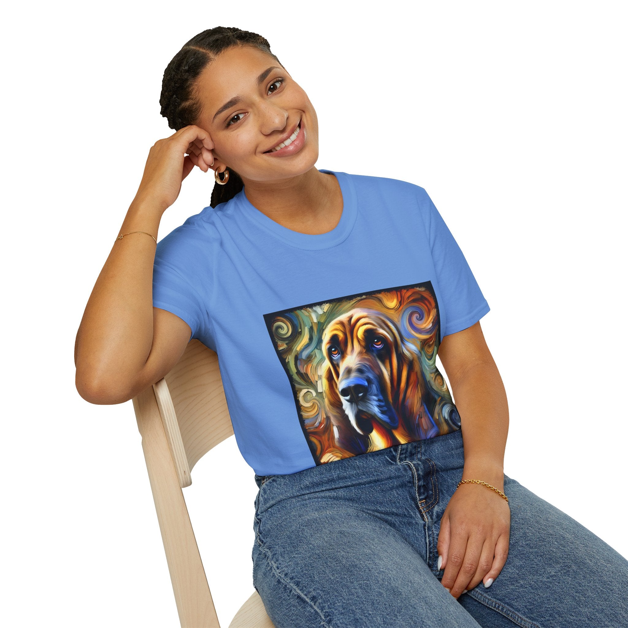 Bloodhound Warm Swirl | Unisex Dog T-Shirt