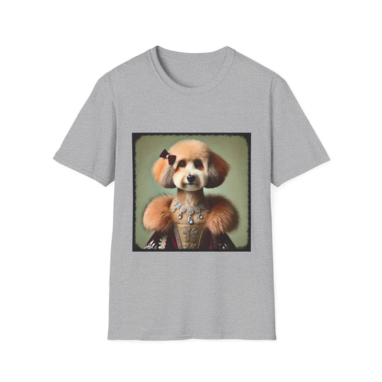 Aussiedoodle Posh Princess design dog lover unisex t-shirt in sport grey