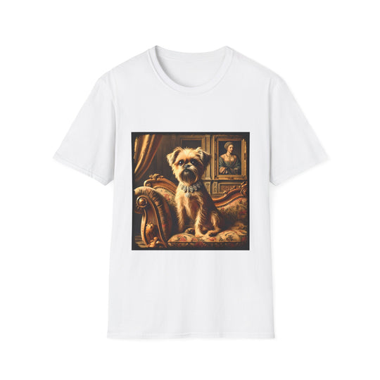 Brussels Griffon Posh Princess design dog lover unisex t-shirt in white