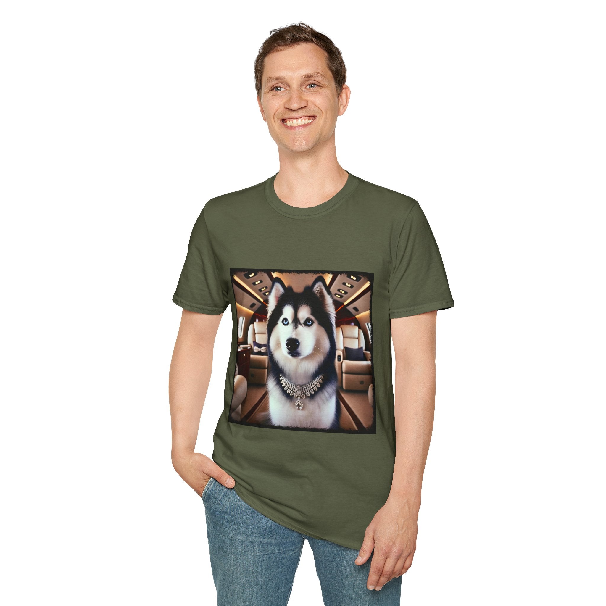 Siberian Husky Frequent Flier | Unisex Dog T-Shirt