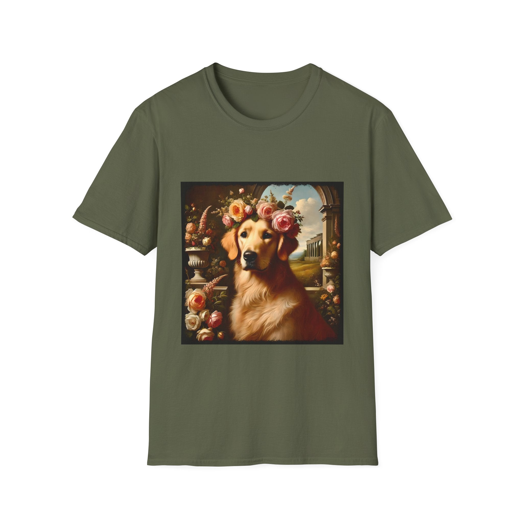 Golden Retriever Shirt | Garden Bliss Dog Lover Tee