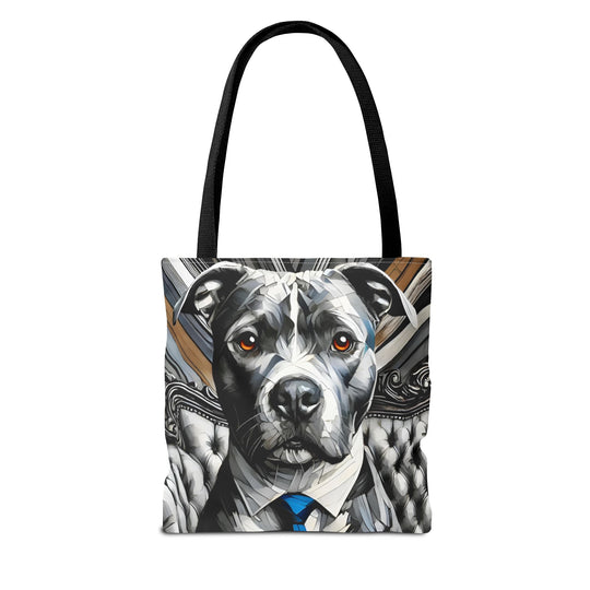 American Pit Bull Terrier Tote Bag | B&W Bold Eyes Dog Lover Gift