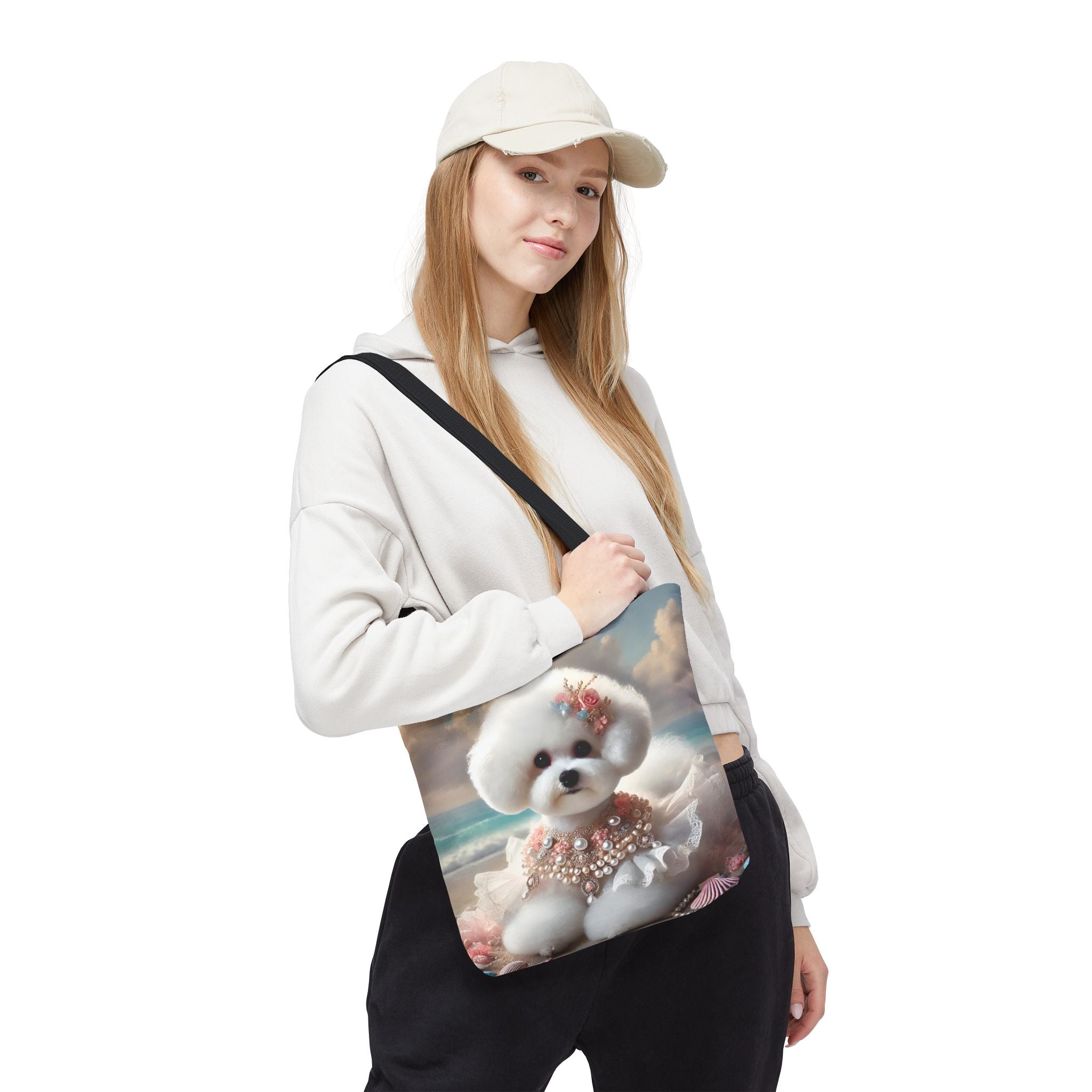 Bichon Frise Tote Bag | Beach Beauty Dog Lover Gift