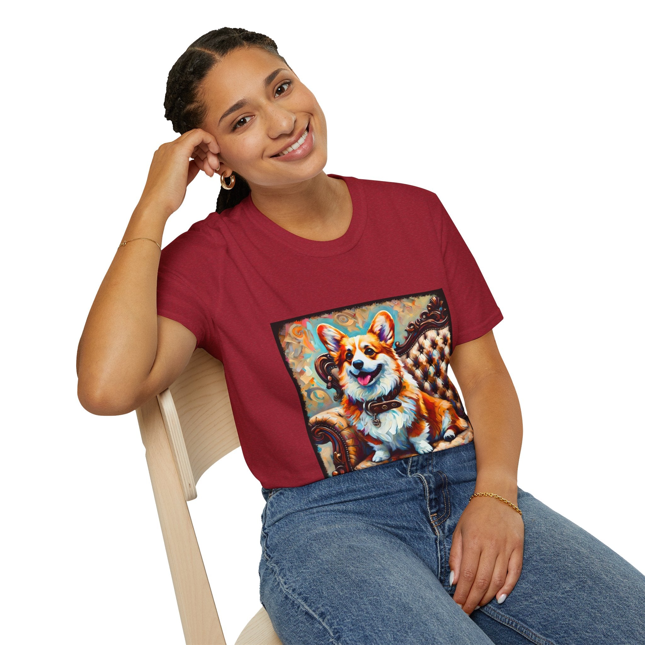 Pembroke Welsh Corgi Warm Swirl | Unisex Dog T-Shirt