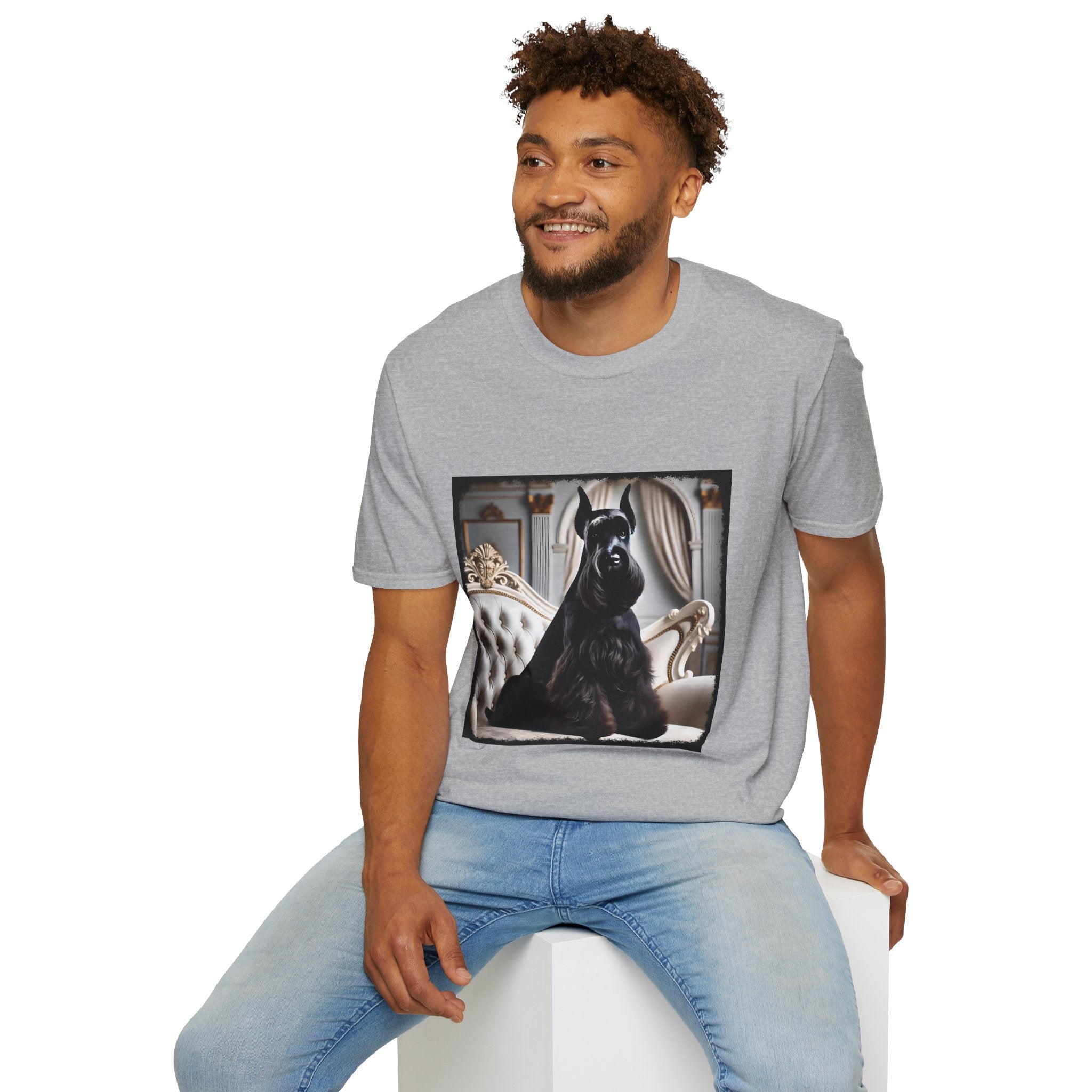 Schnauzer Posh Pose | Unisex Dog T-Shirt