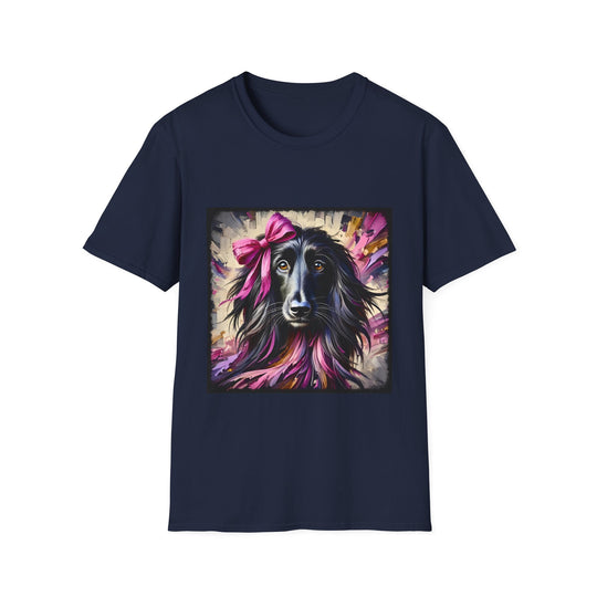Afghan Hound Bold Classic design dog lover unisex t-shirt in navy