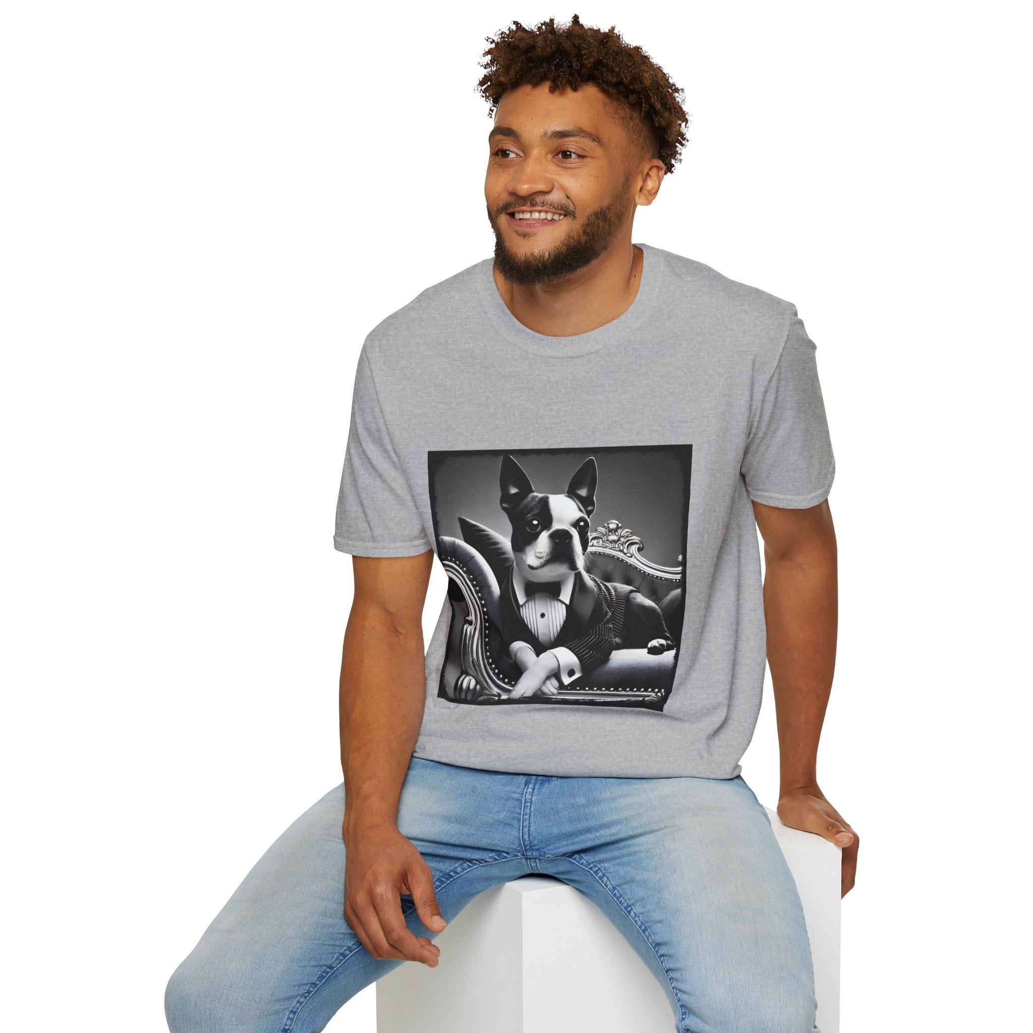 Boston Terrier Tux Luxe | Unisex Dog T-Shirt